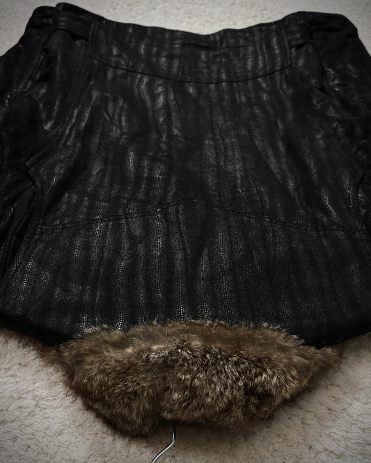 Schlüssel Stingray Waxed Rabbit Fur Jacket