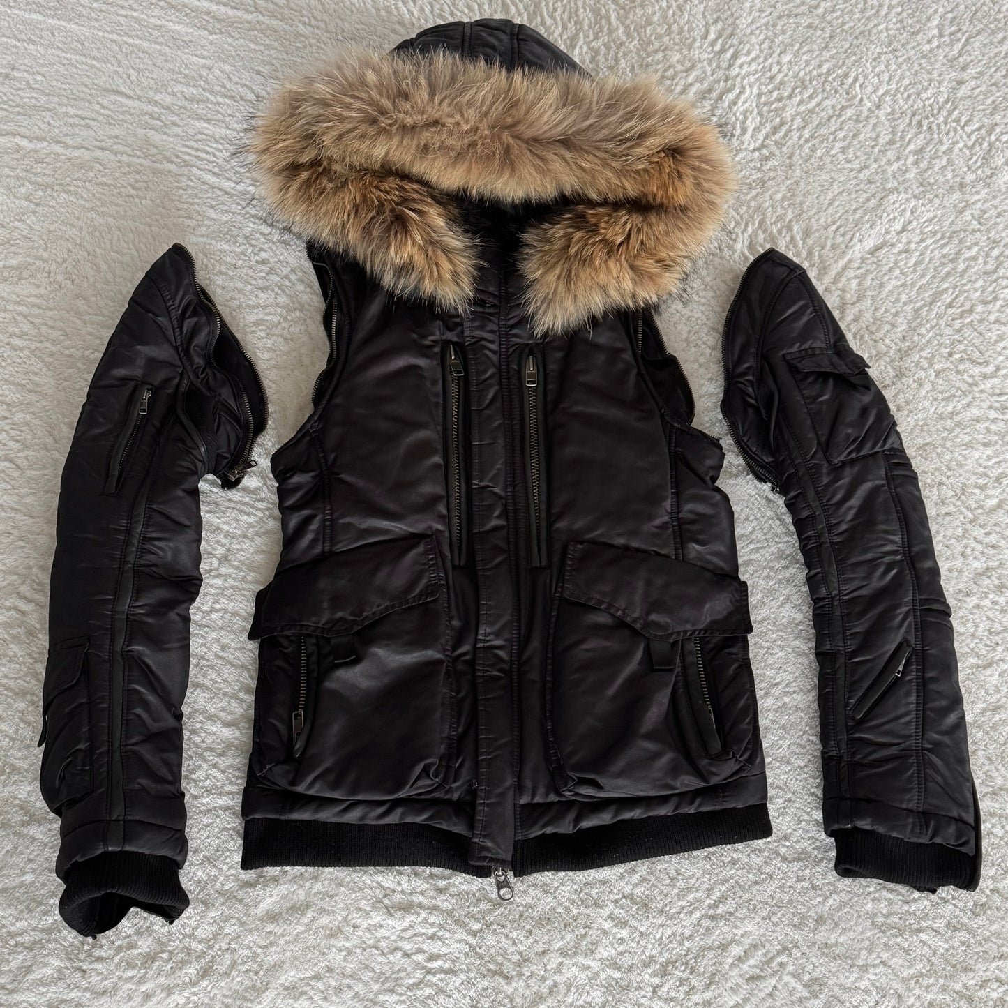 Bajra Raccoon Fur Puffer Jacket