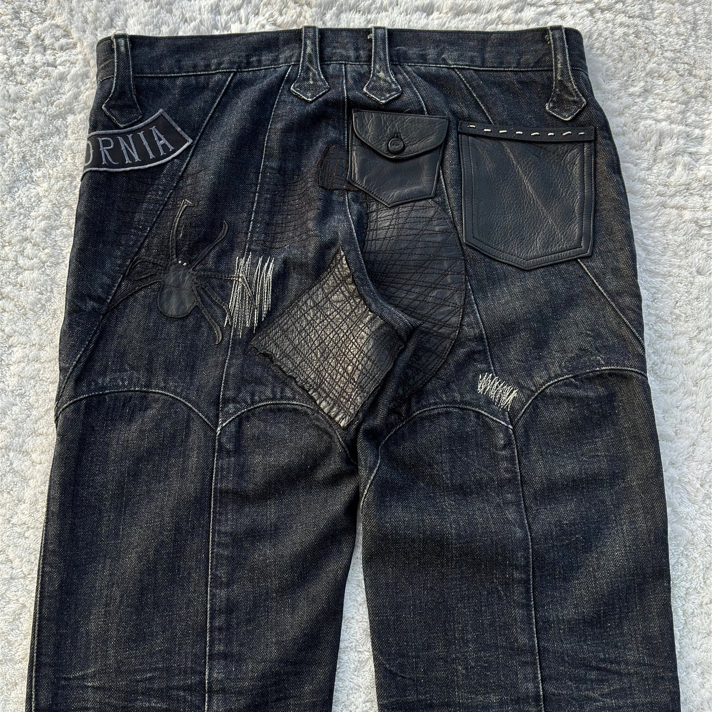 Henry Duarte „Spider“ Flared Lace-Up Denim