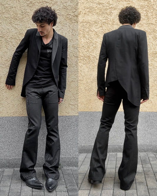 5th Asymmetrical Tailored Hybrid Lapel Blazer