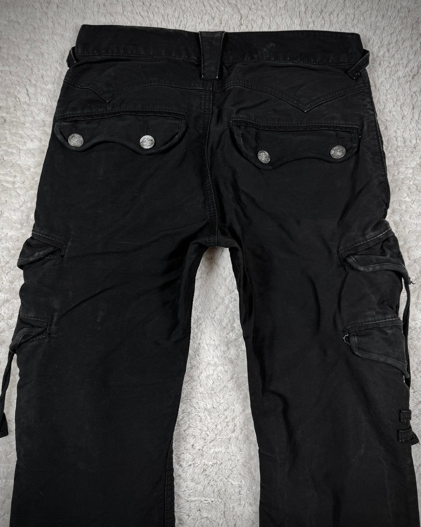 Jack Rose Zipper Flared Cargo Pants