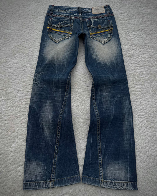 Lolita Mud Wash Spiral Flared Jeans