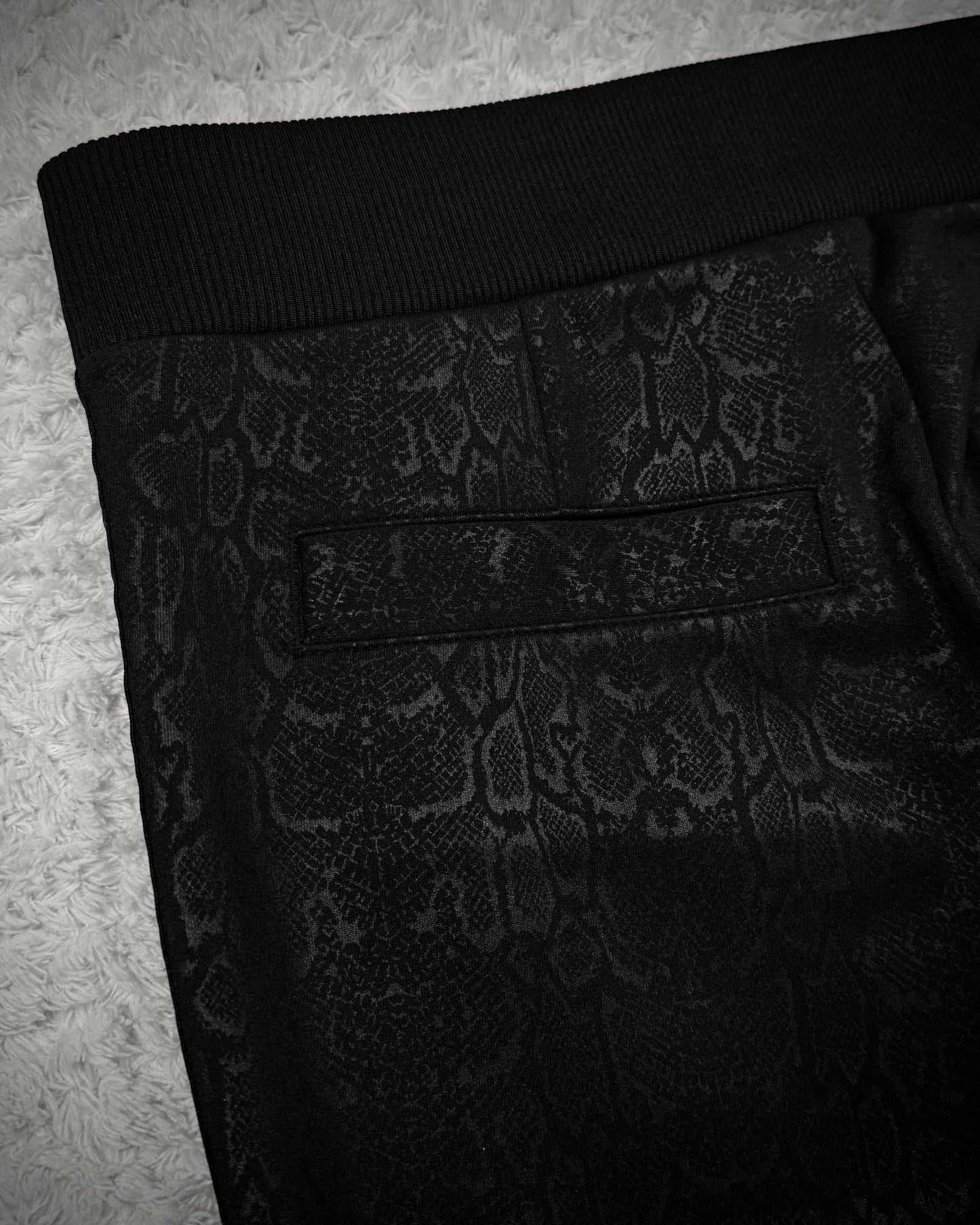 Tornado Mart Python Waxed Bootcut Track Pants