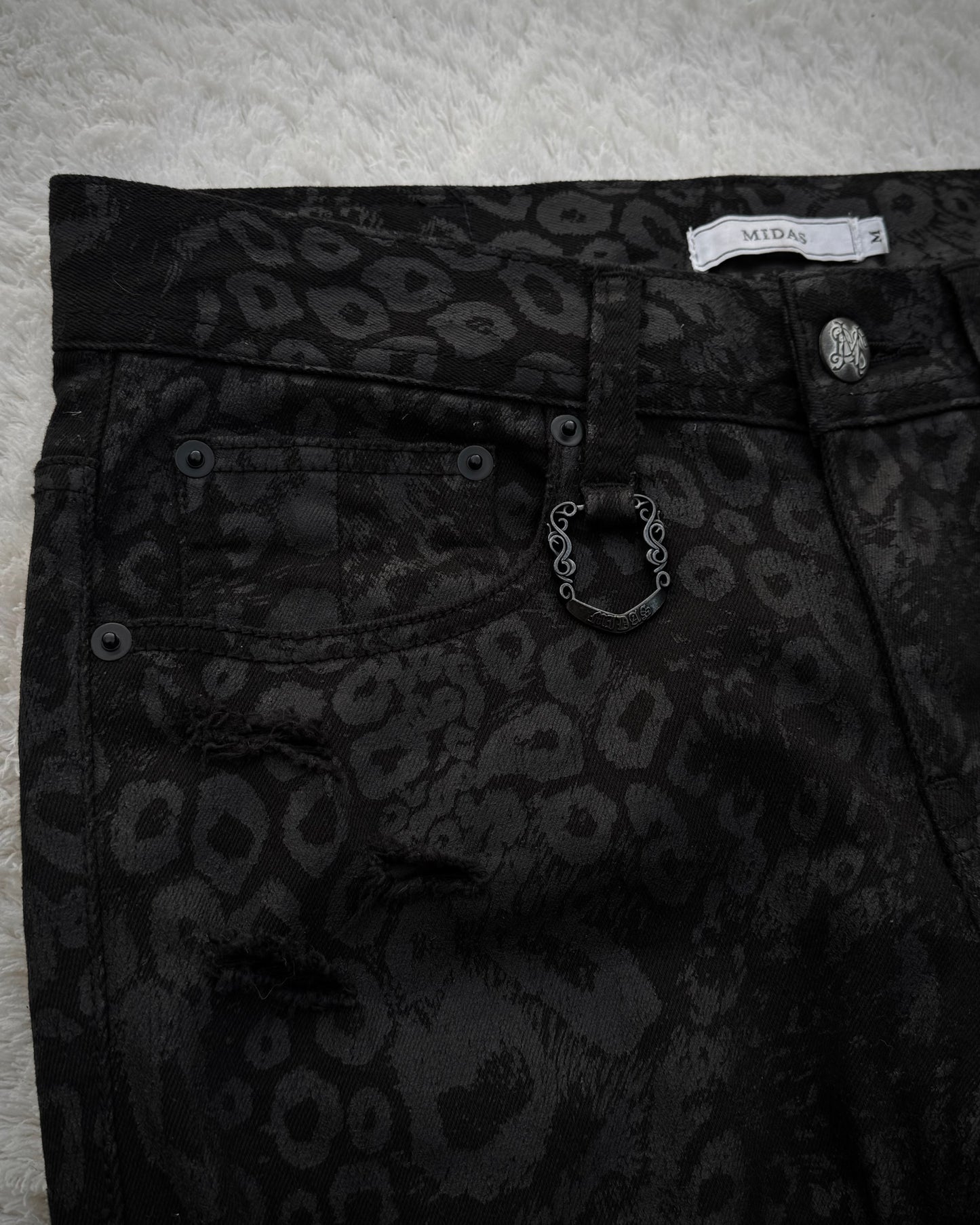 Midas Leopard Pattern Skinny Jeans