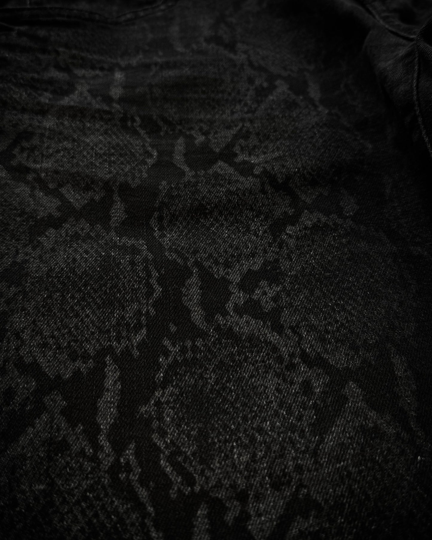 Tornado Mart Shadow Python Flared Jeans