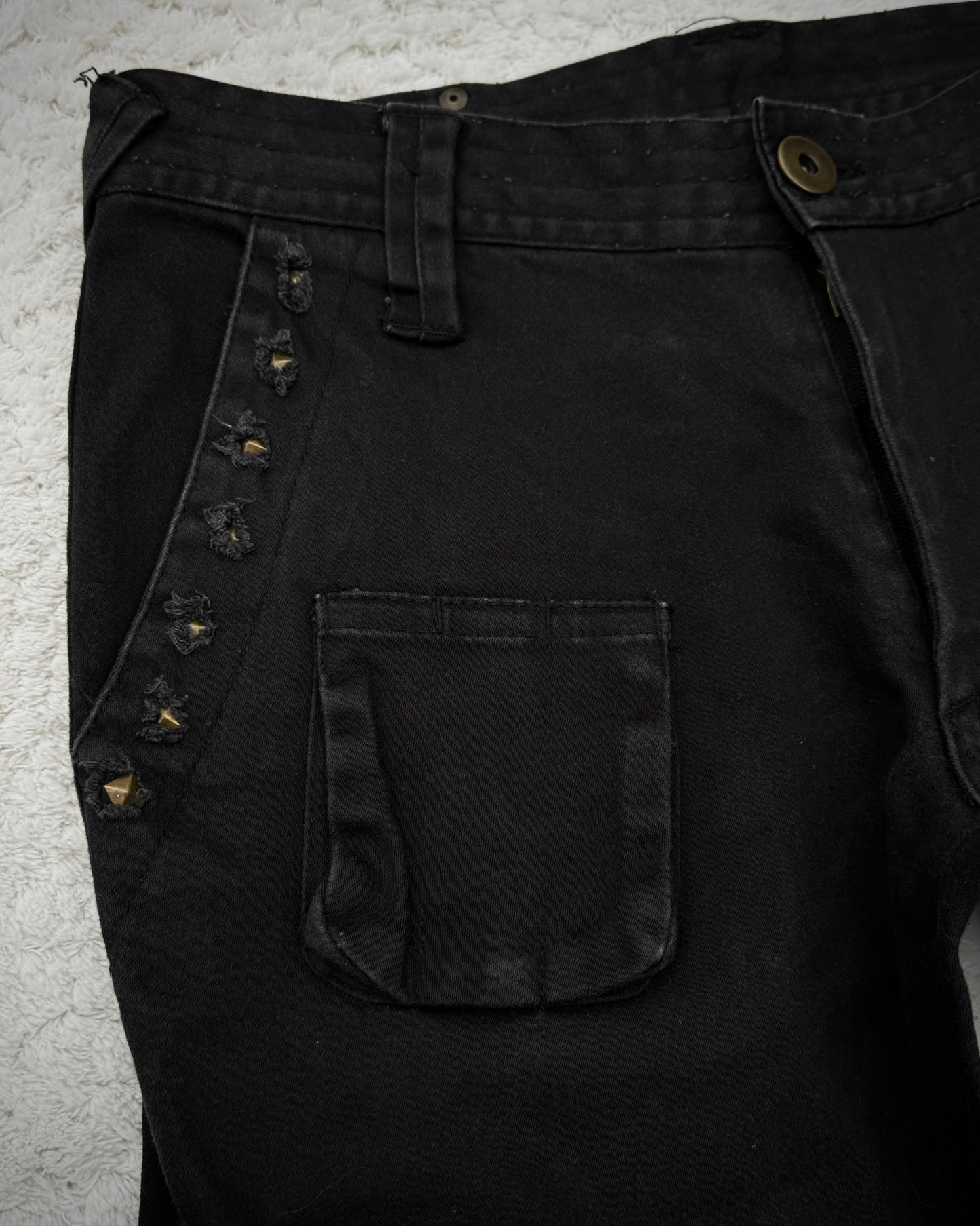 Semantic Design Studded Flared Cargo Pants