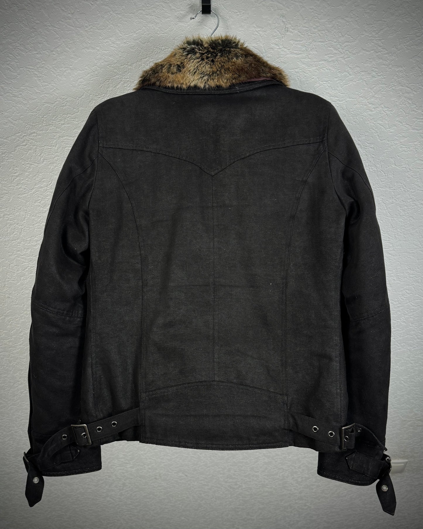 Chil Deric II Fur Collar Suede Jacket