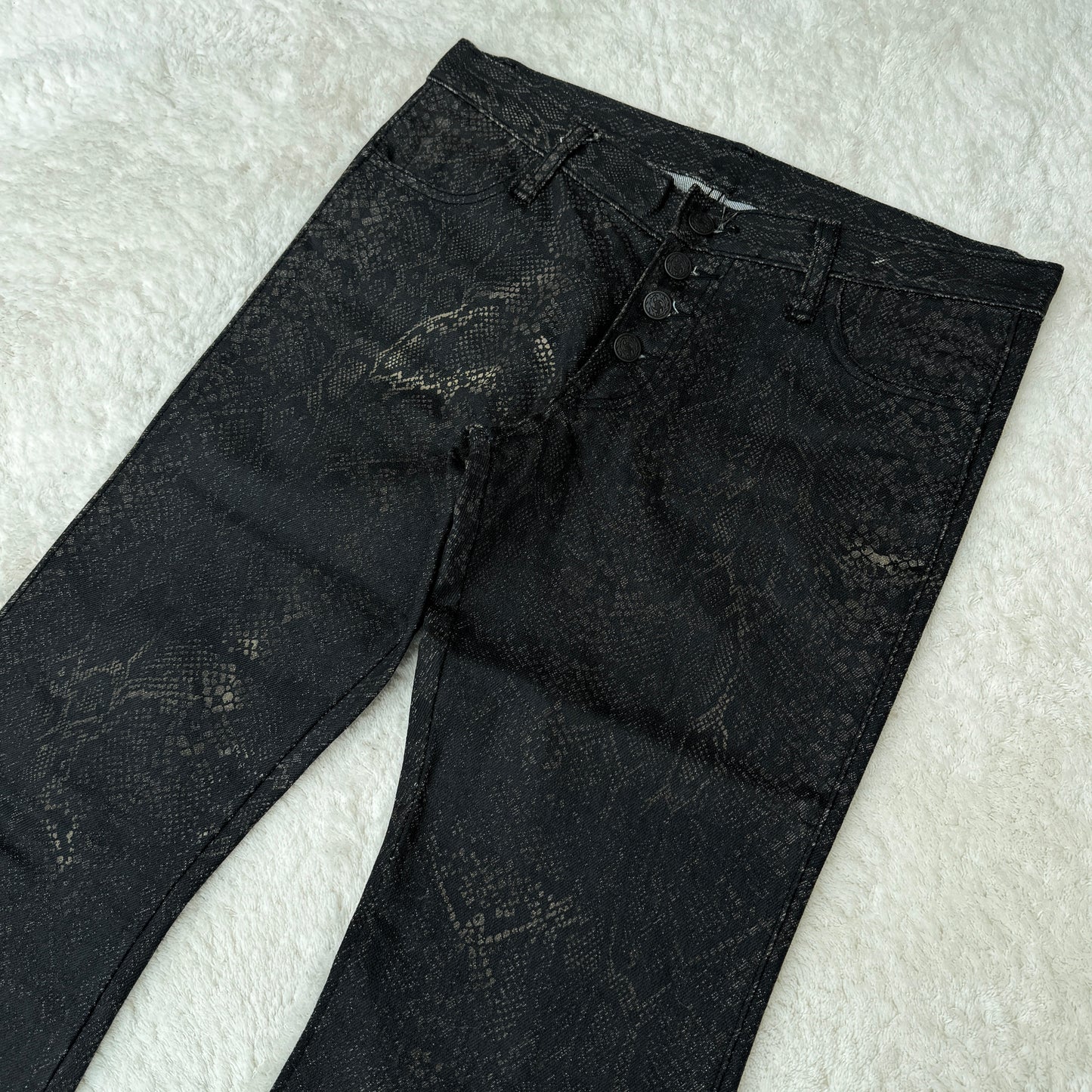 DeeDee Dark Python Bell Bottoms