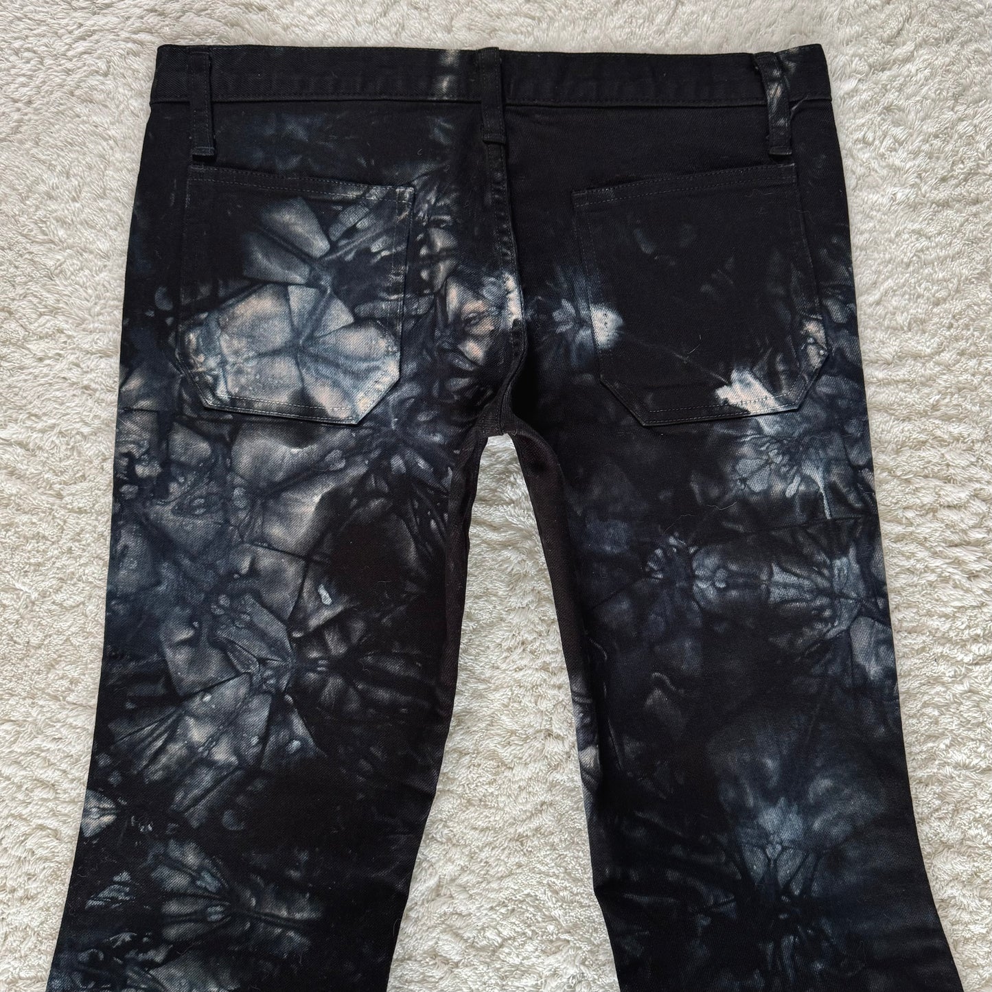 Dee Dee Marble Washed Bell Bottom Flared Jeans