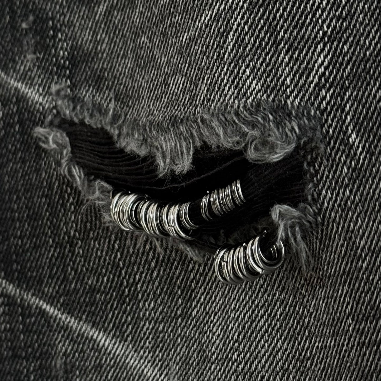 Tornado Mart Pierced Bell Bottom Flared Jeans
