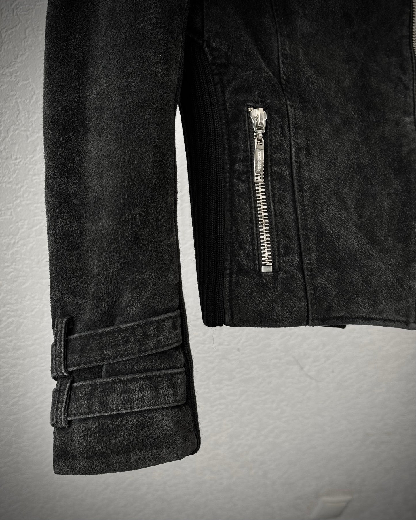 Vero Moda Curly Fur Collar Leather Jacket