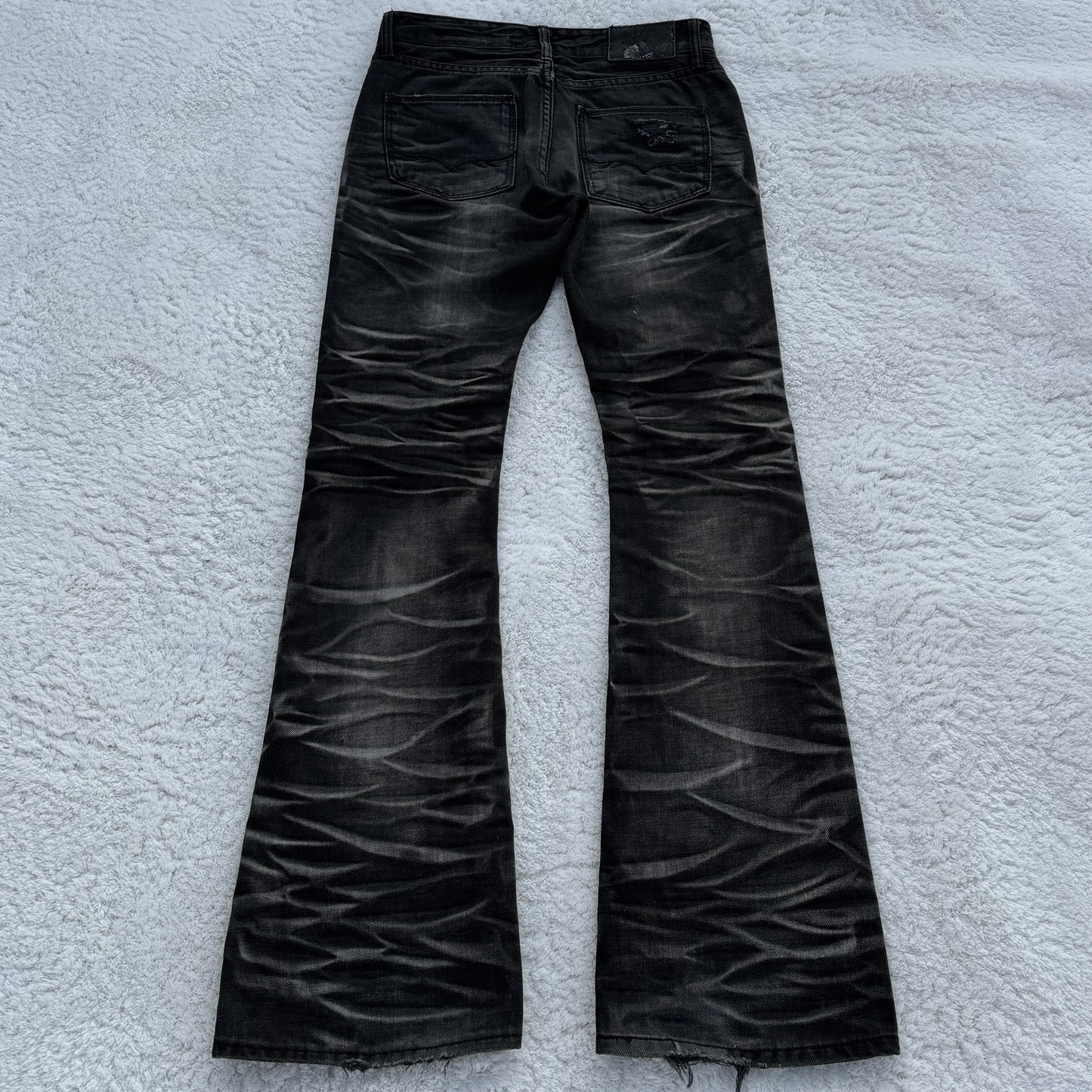 Fuga Pierced & Studded Flared Jeans