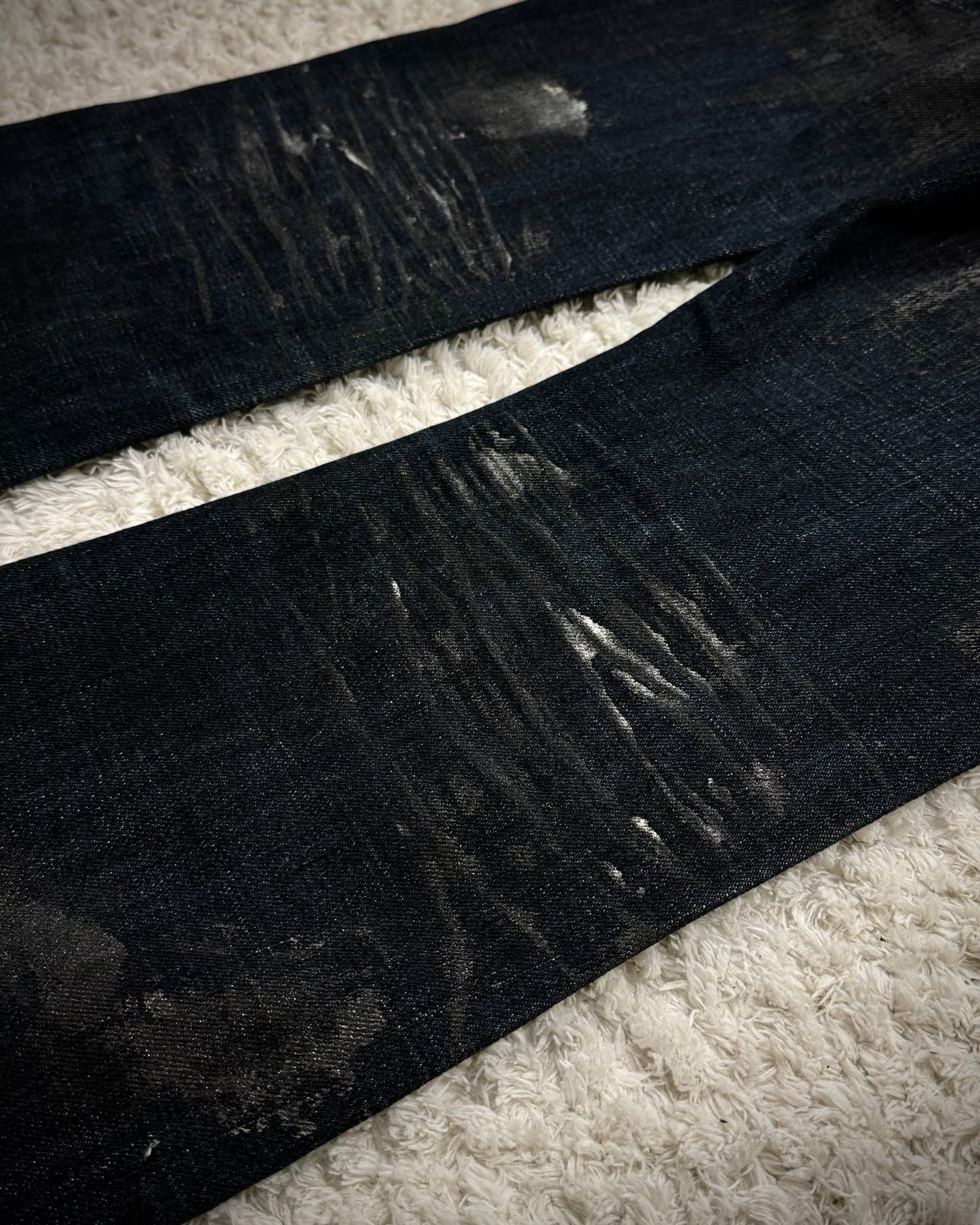 Tornado Mart Indigo Whisker Coated Flared Jeans