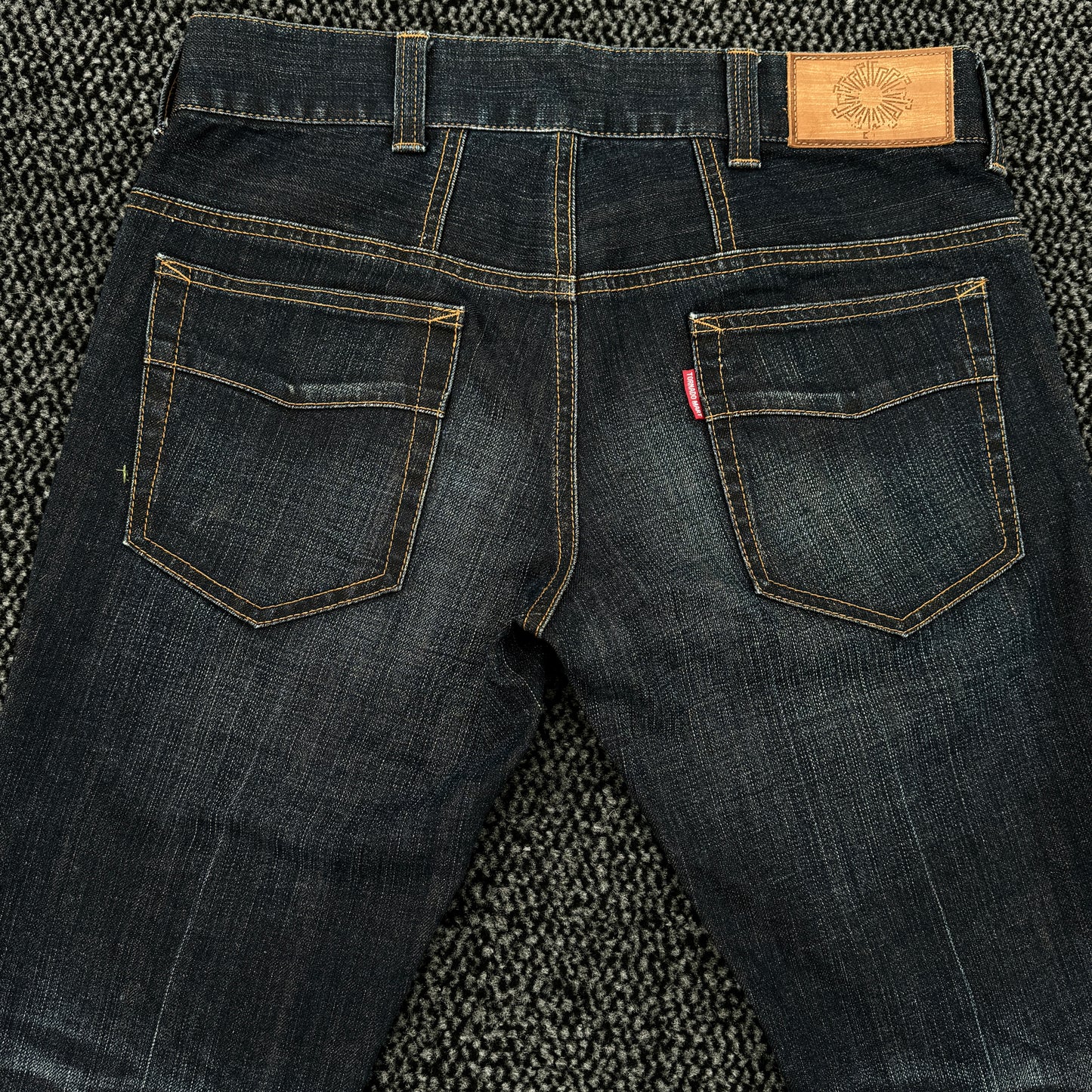 Tornado Mart Lace-Up Flared Denim