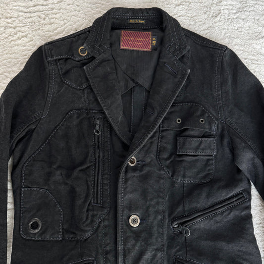 Cherry Sunburst Utility Blazer