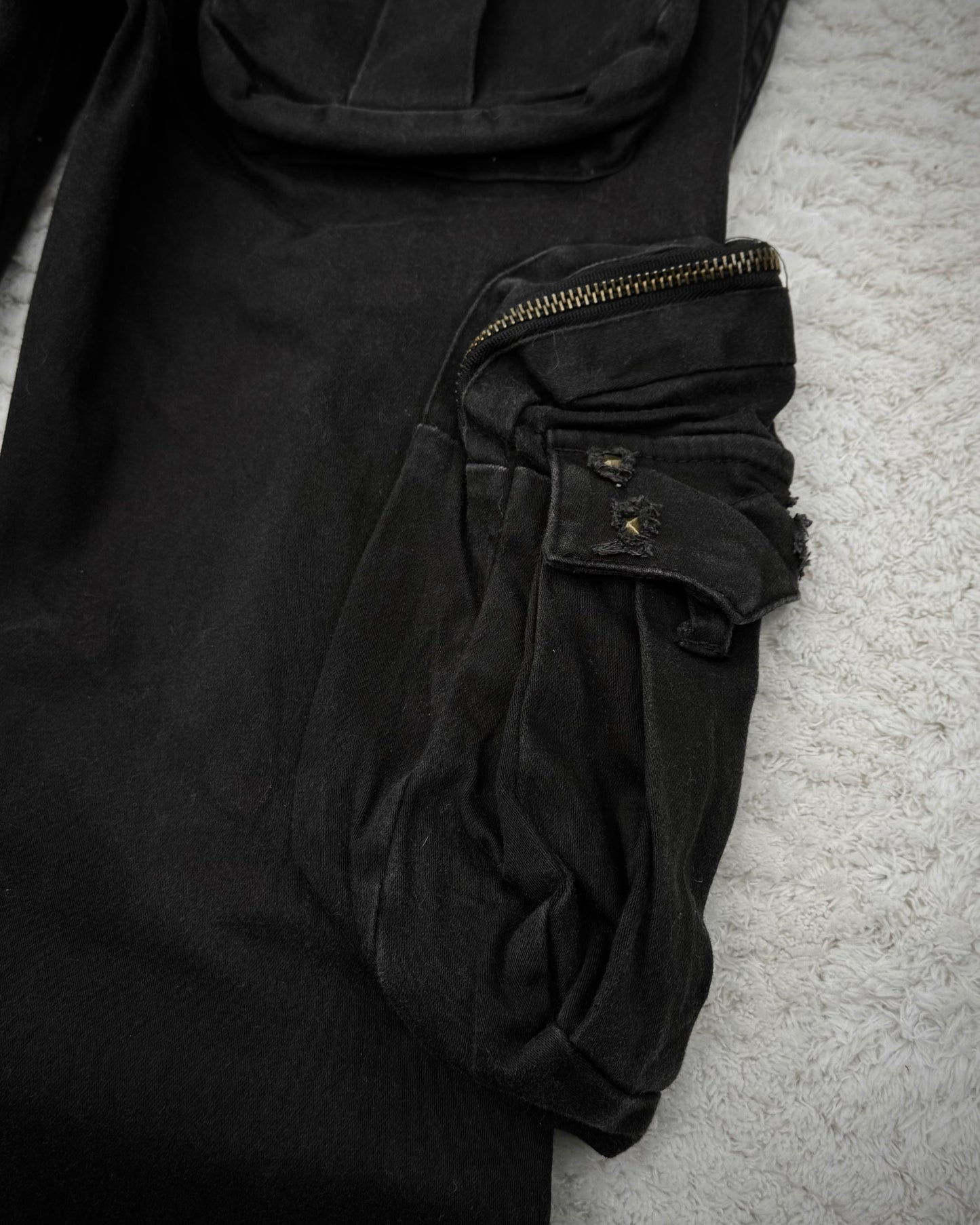 Semantic Design Studded Flared Cargo Pants