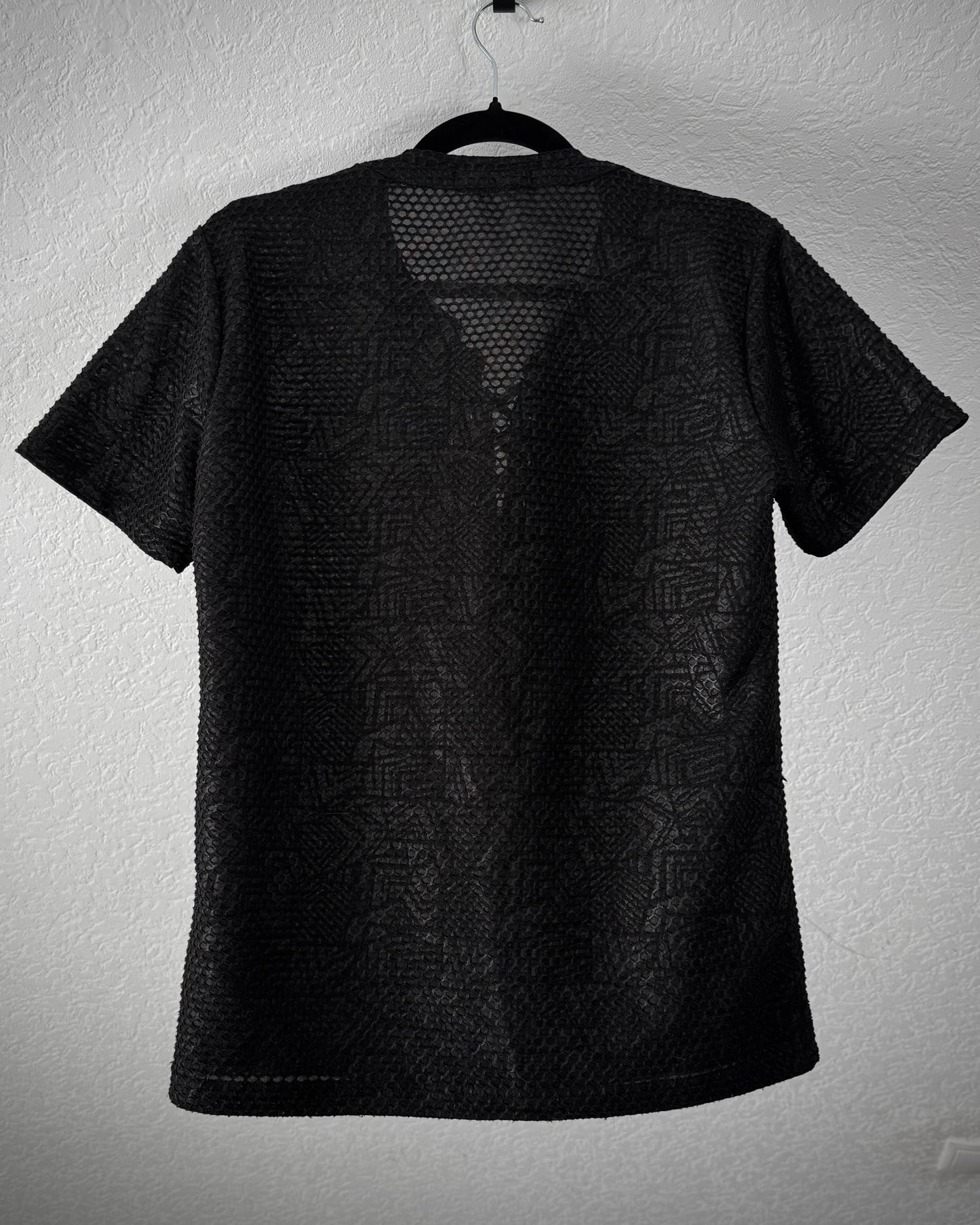 Tornado Mart Lace Up Textured T-Shirt