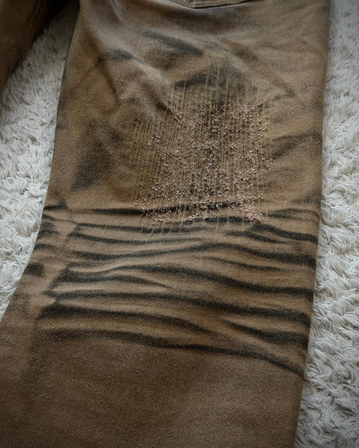 La Gate Mud Clawmarks Washed Bootcut Jeans