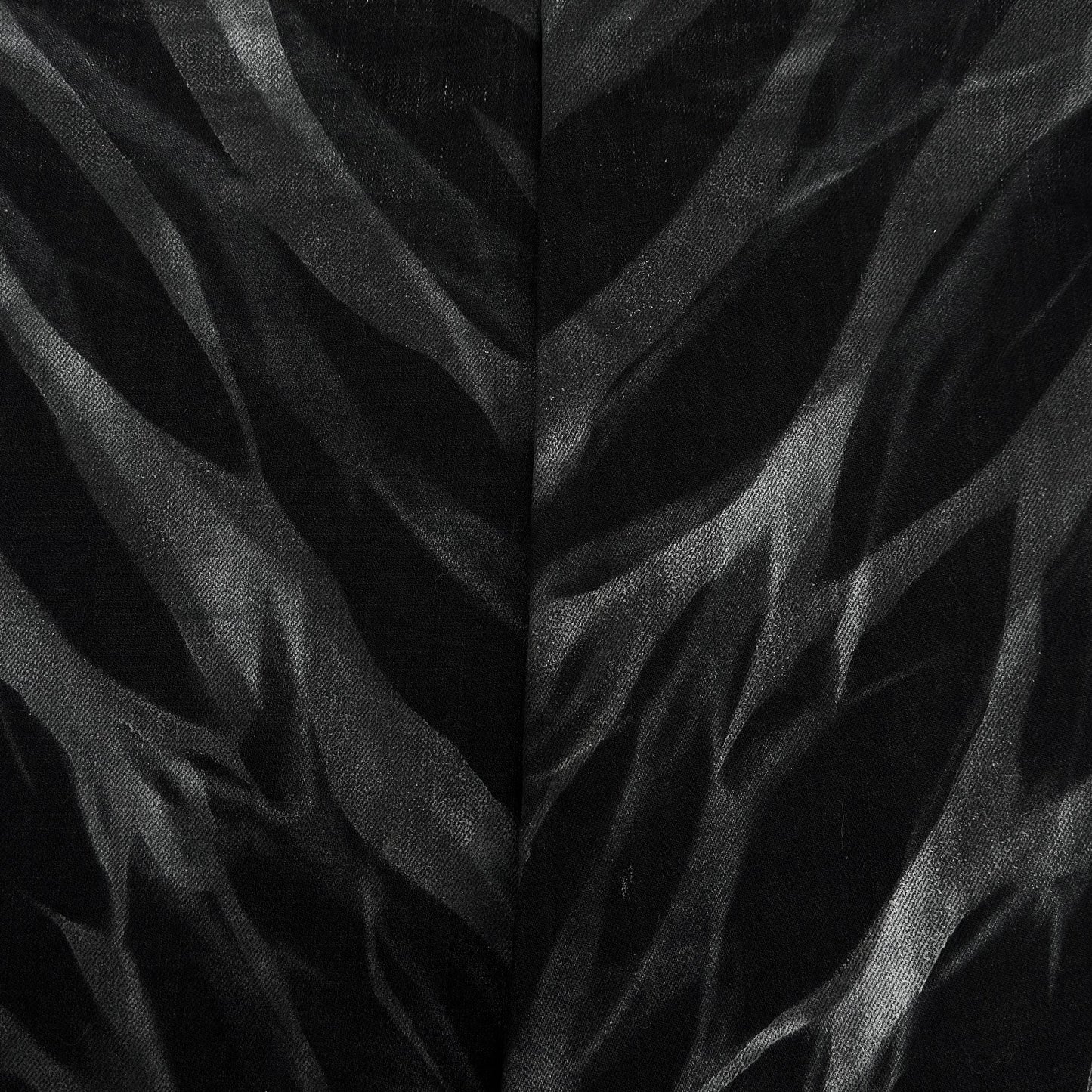 Tornado Mart Zebra Waxed Flared Jeans