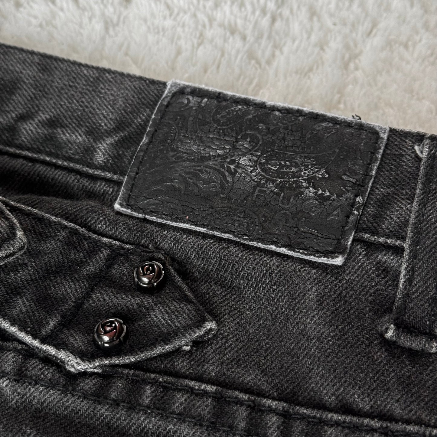 Fuga Whisker Coated Bootcut Jeans