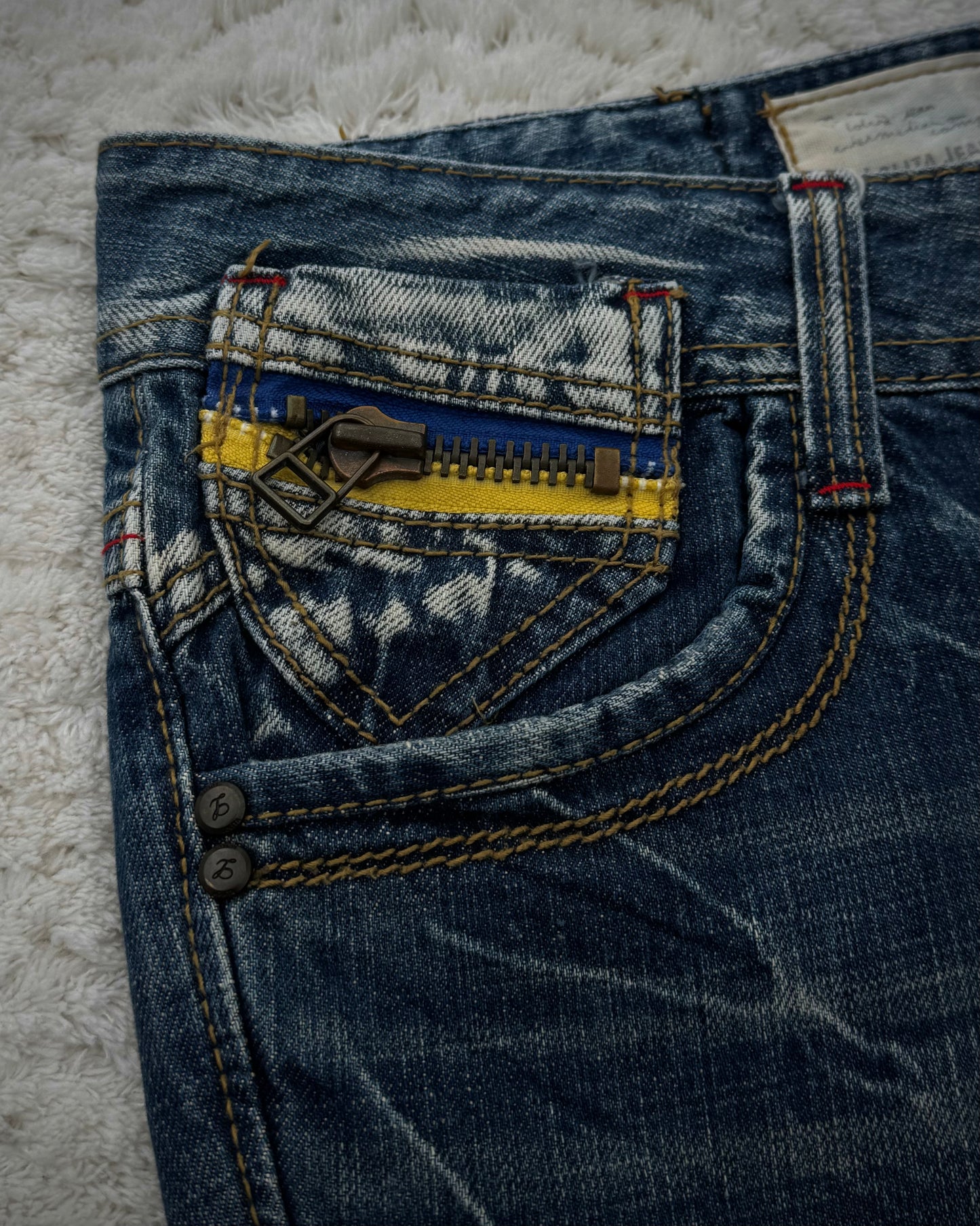 Lolita Mud Wash Spiral Flared Jeans