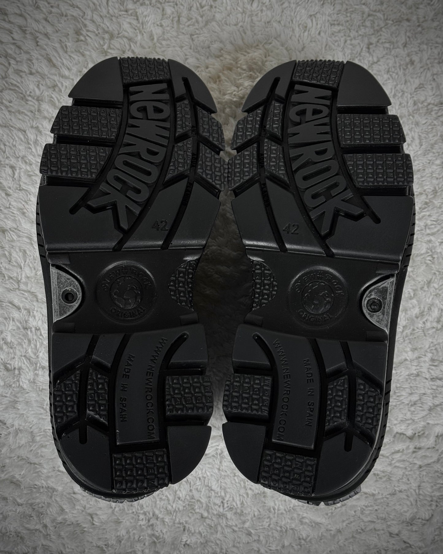 New Rock Metallic Techno Platform Boots