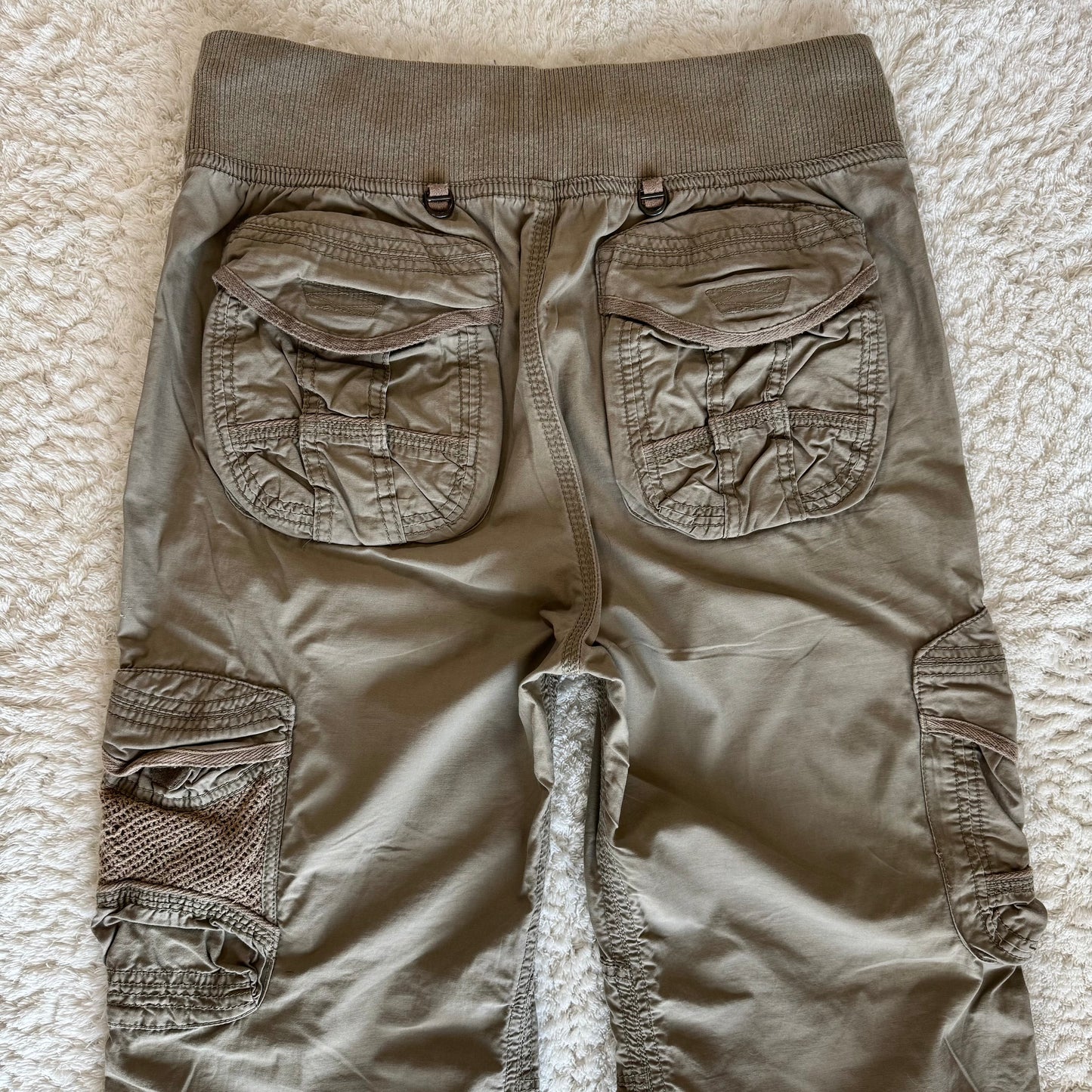 G.O.A Military Net Pockets Flared Cargo Pants