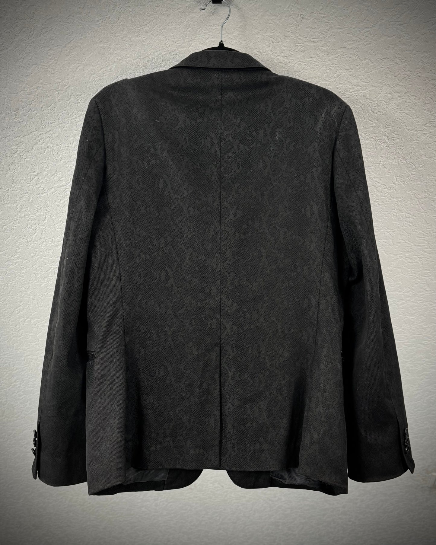 Tornado Mart Python Pattern Peaked Blazer