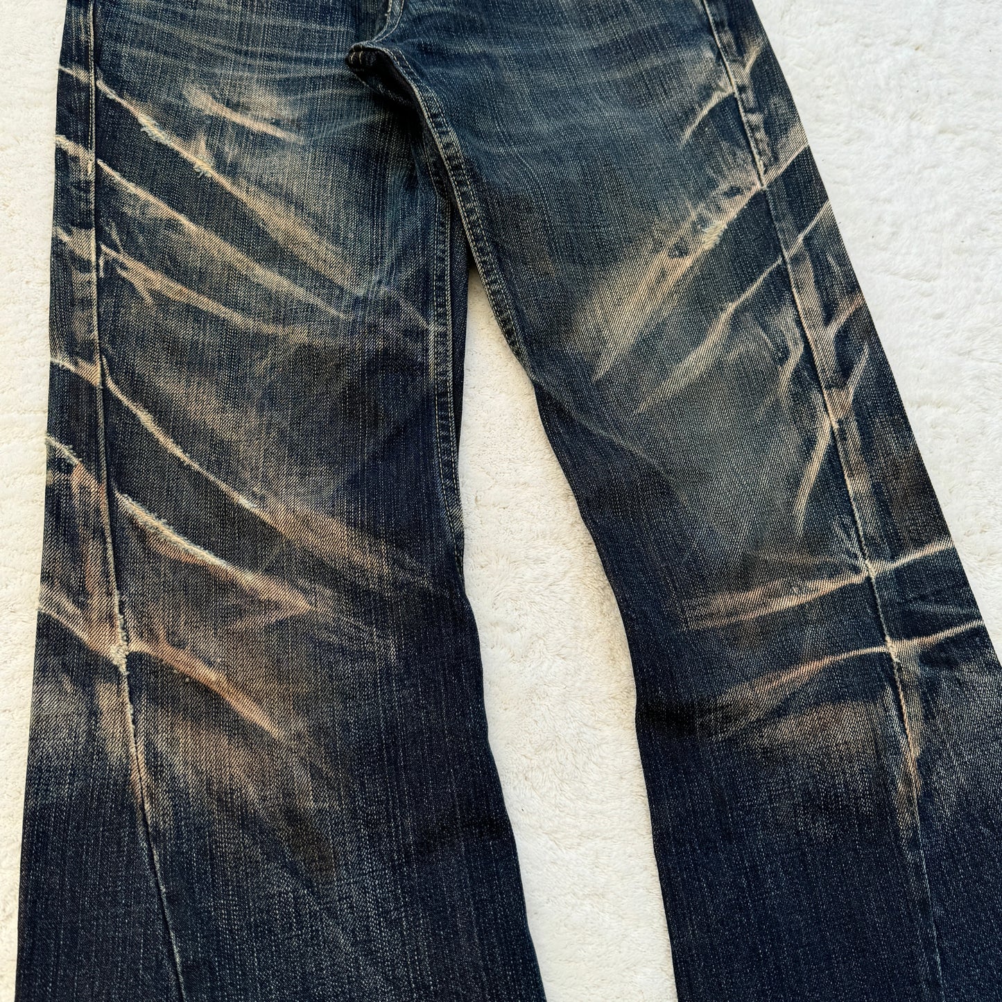 Tornado Mart Mud Washed Flared Jeans