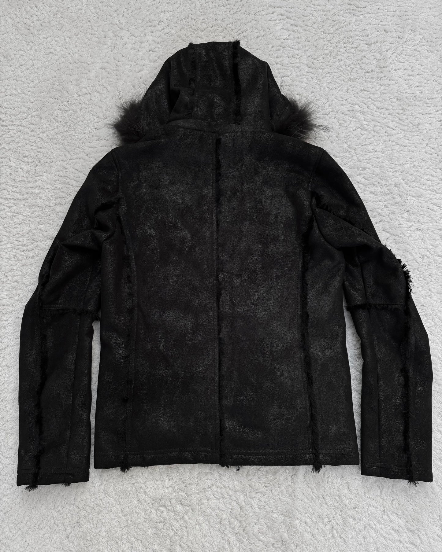 Fuga Textured Raccoon Fur Parka