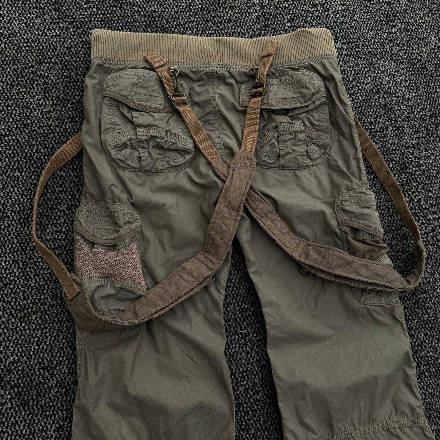 G.O.A Flared Suspender Cargo Pants
