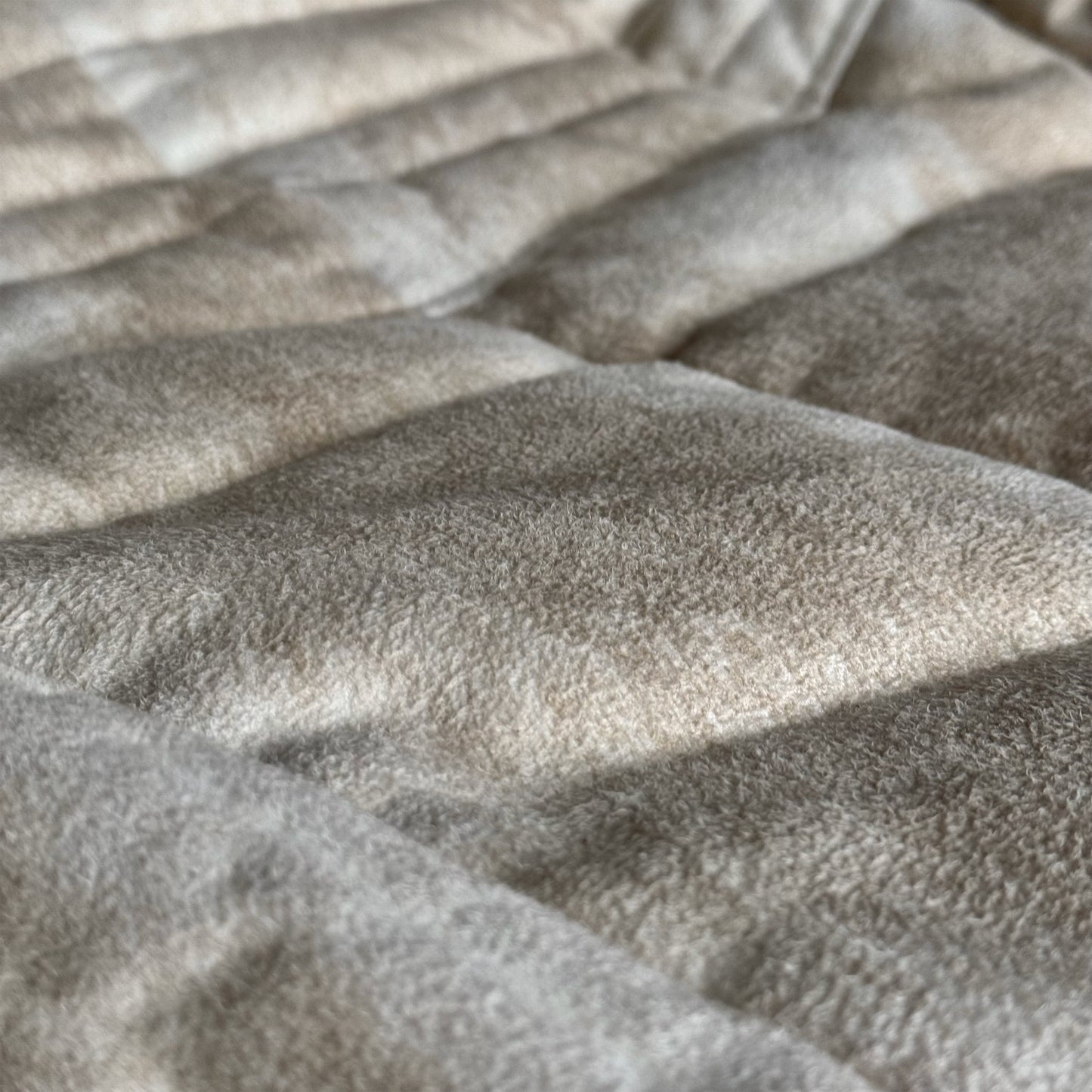 Tornado Mart Cream Suede Fur Puffer Jacket