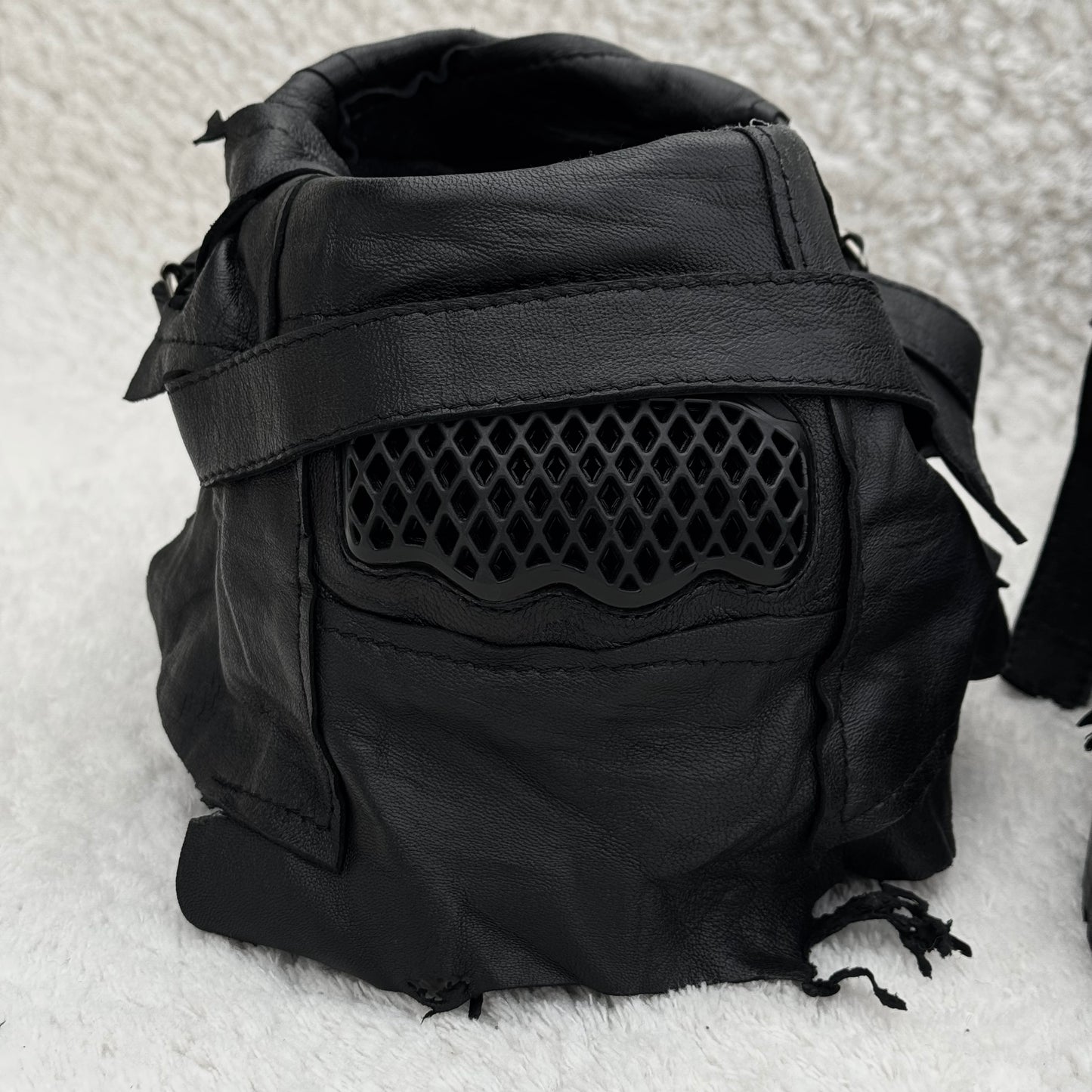 Yasuyuki Ishii Layered Leather Armor Combat Boots