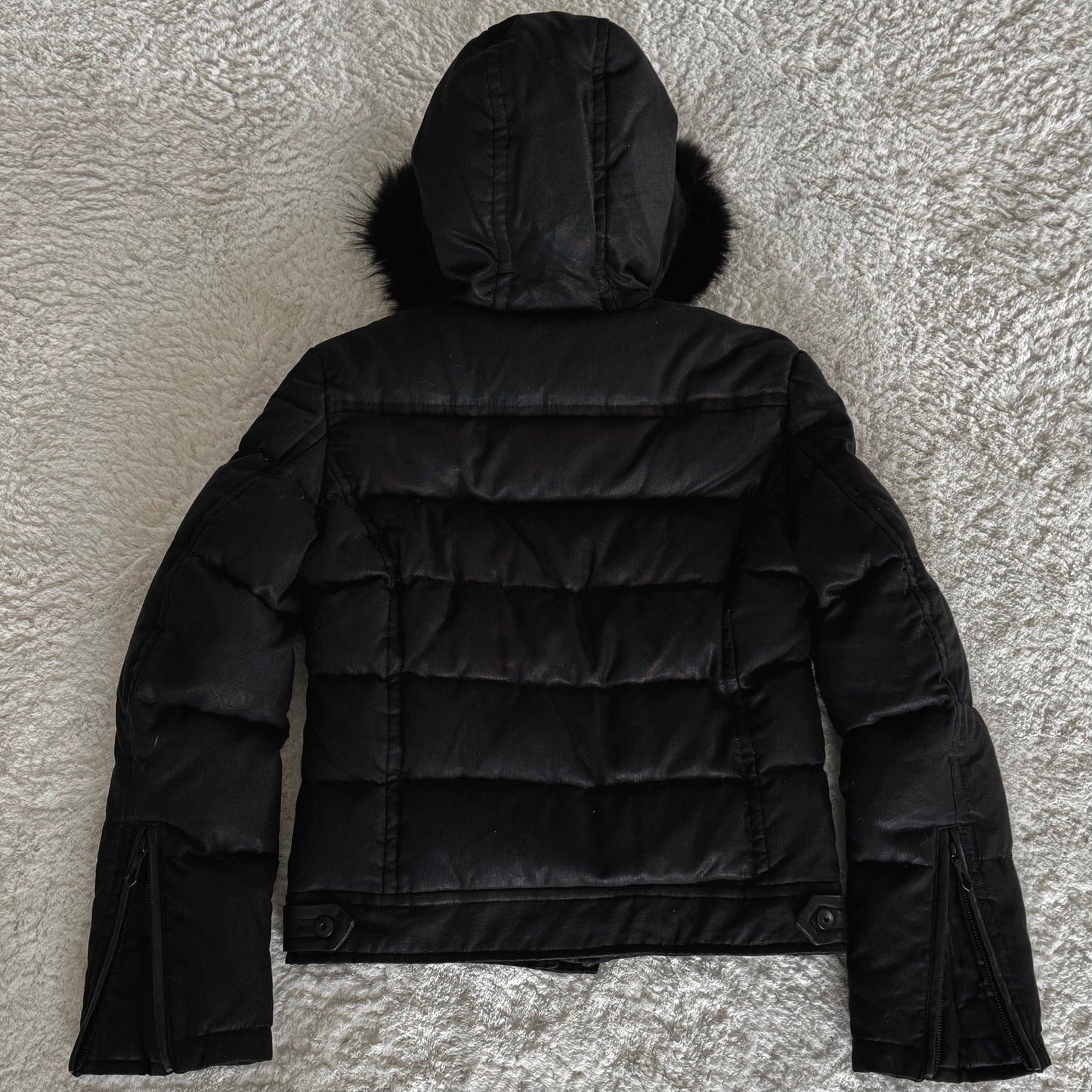 5351 Pour Les Hommes Raccoon Fur Puffer Jacket