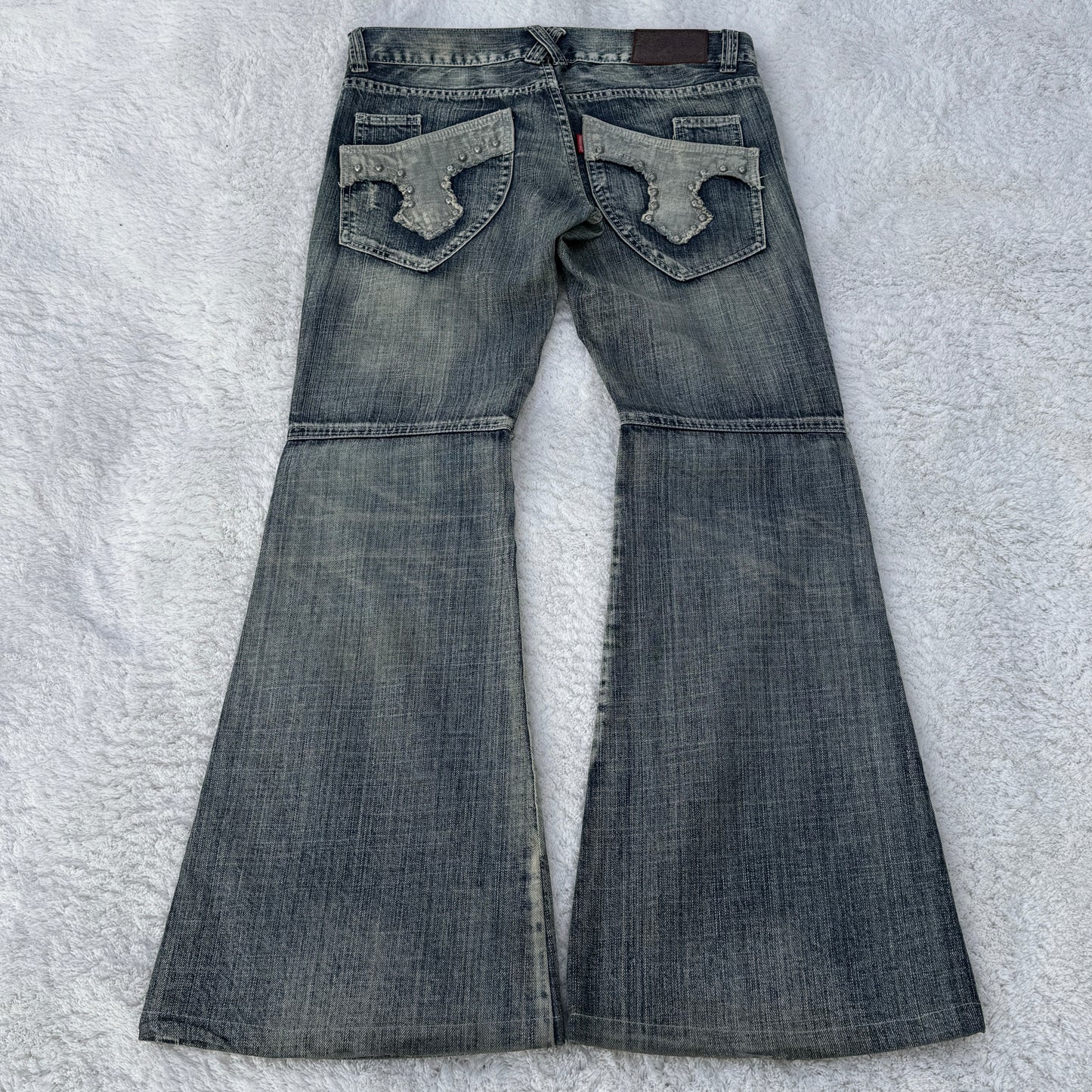 Tornado Mart Studded Flared Jeans