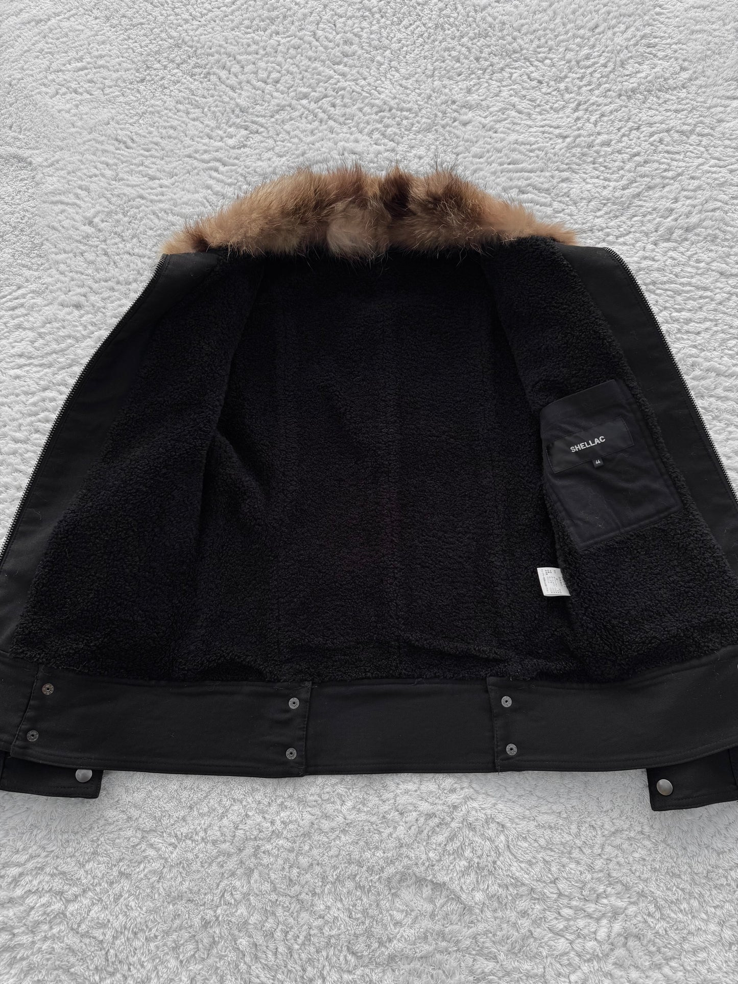 Shellac Fox Fur Collar Jacket