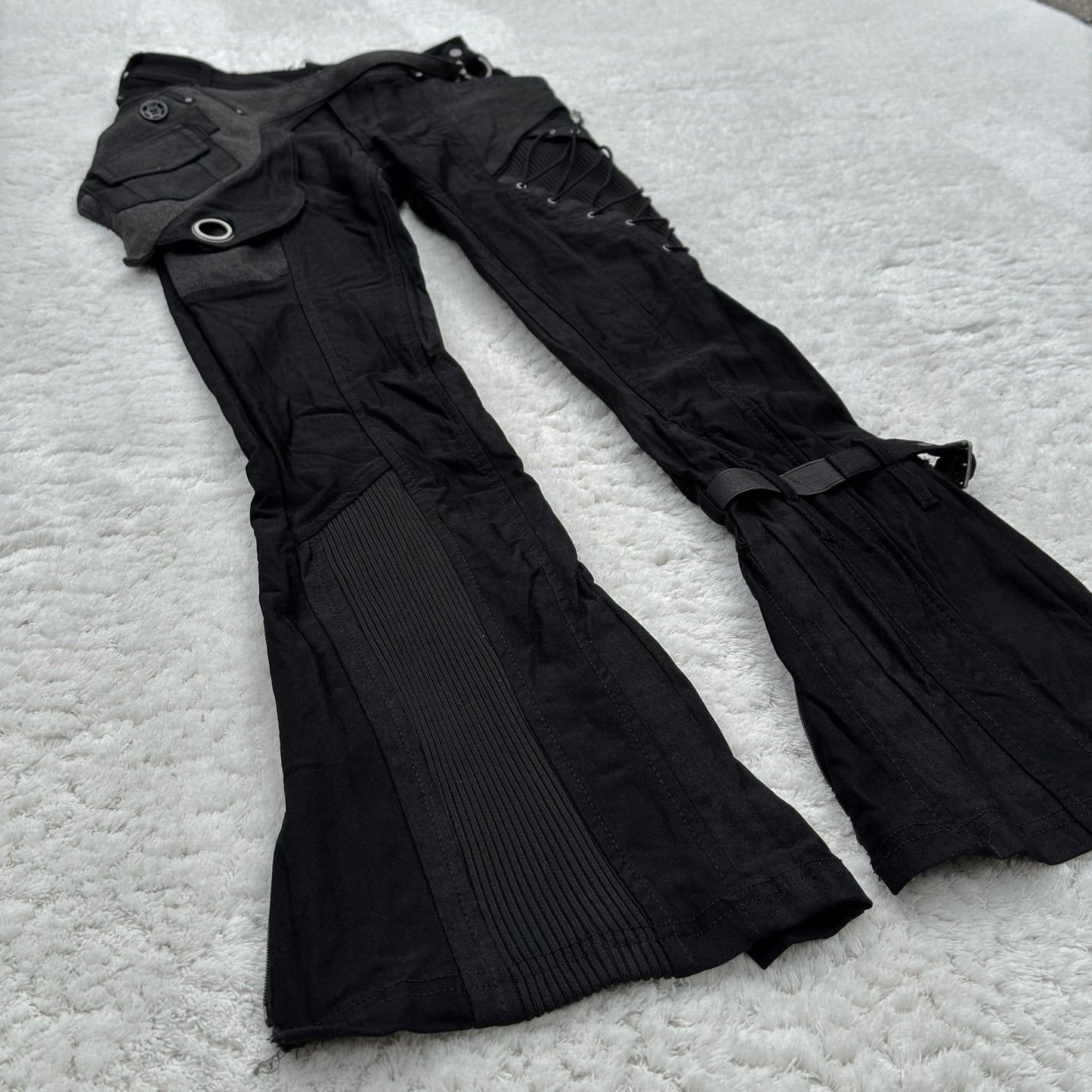Ozz Croce Rave Holster Flared Lace-Up Pants