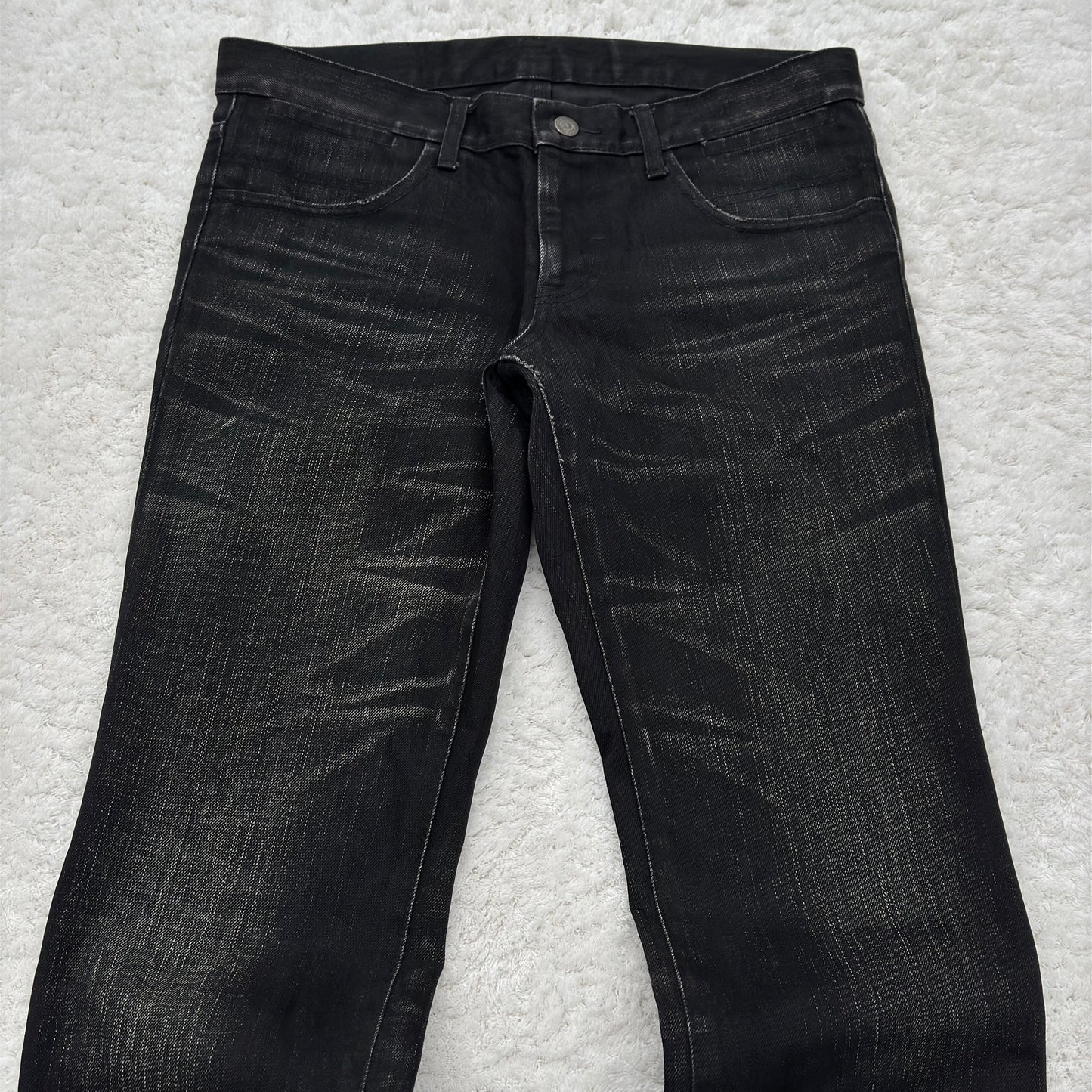 Tornado Mart Black Washed Bootcut Jeans