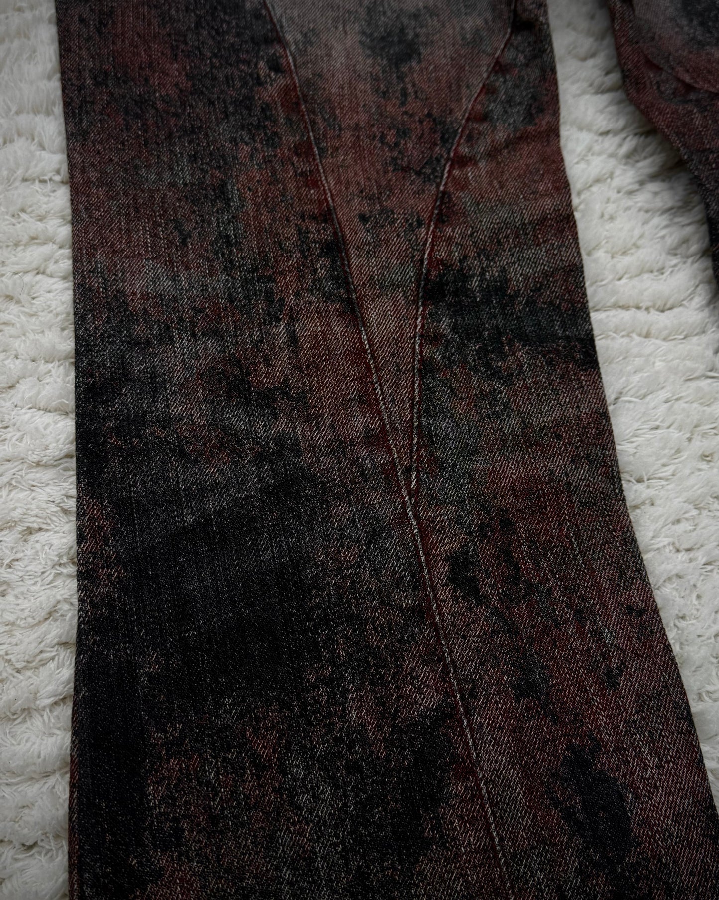 Schlüssel Blood Washed Snake Hardware Bootcut Pants