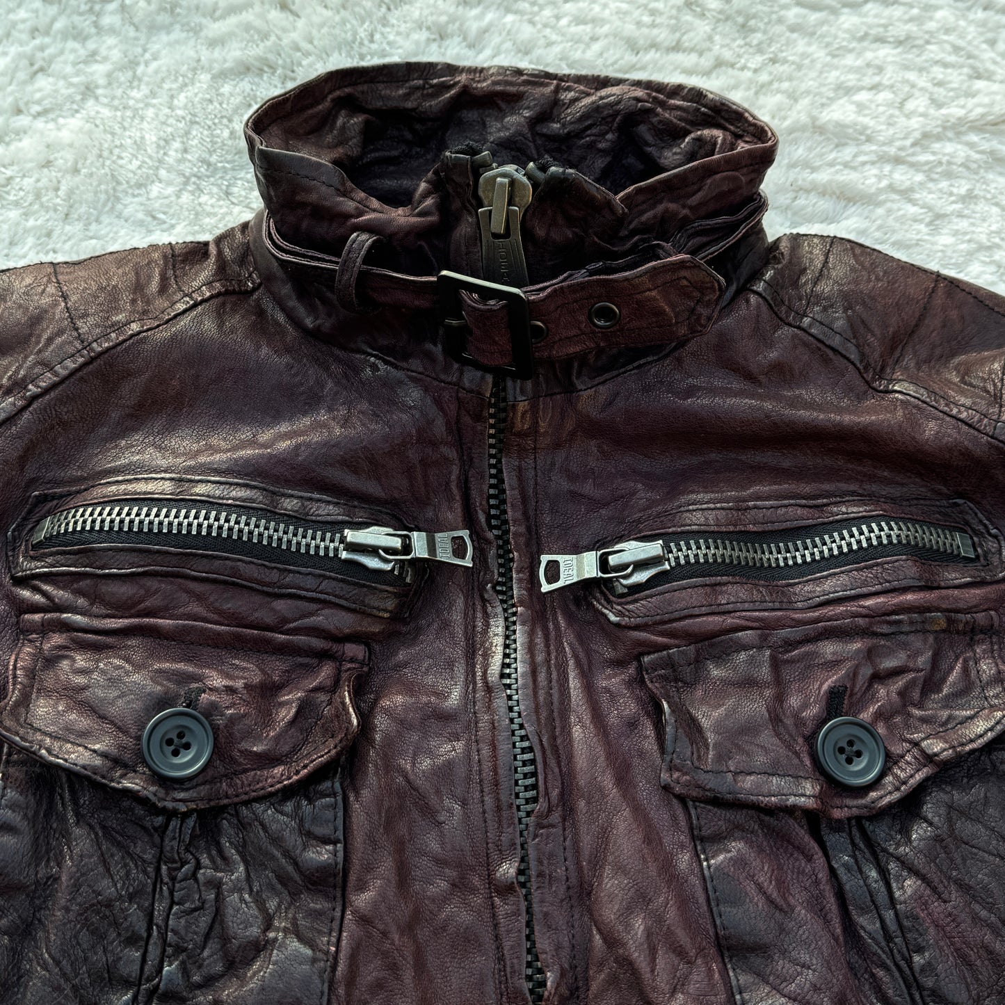 Tornado Mart Quilted Leather Jacket