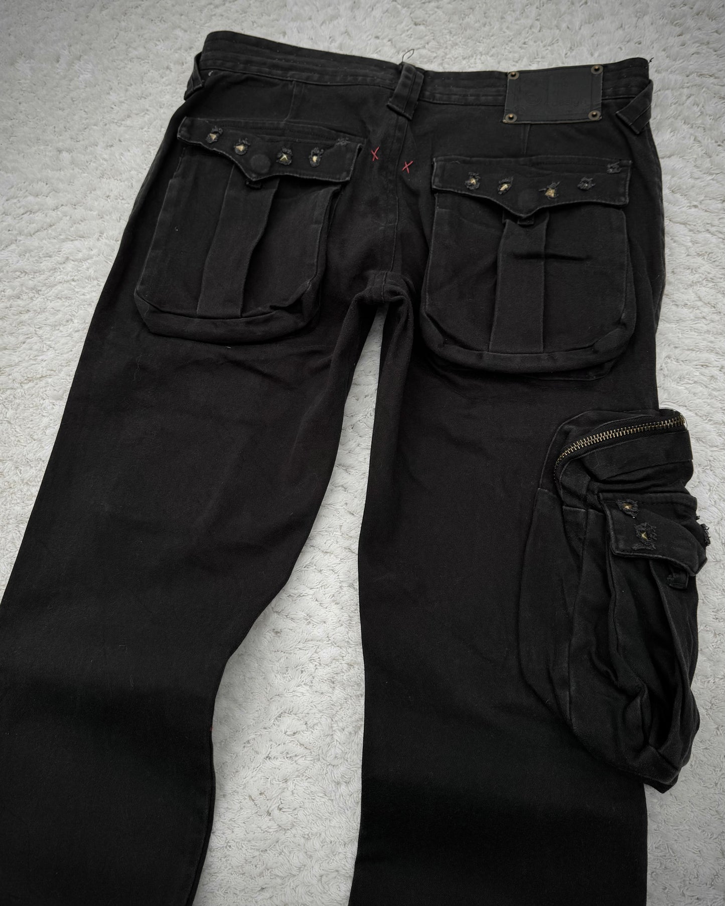 Semantic Design Studded Flared Cargo Pants