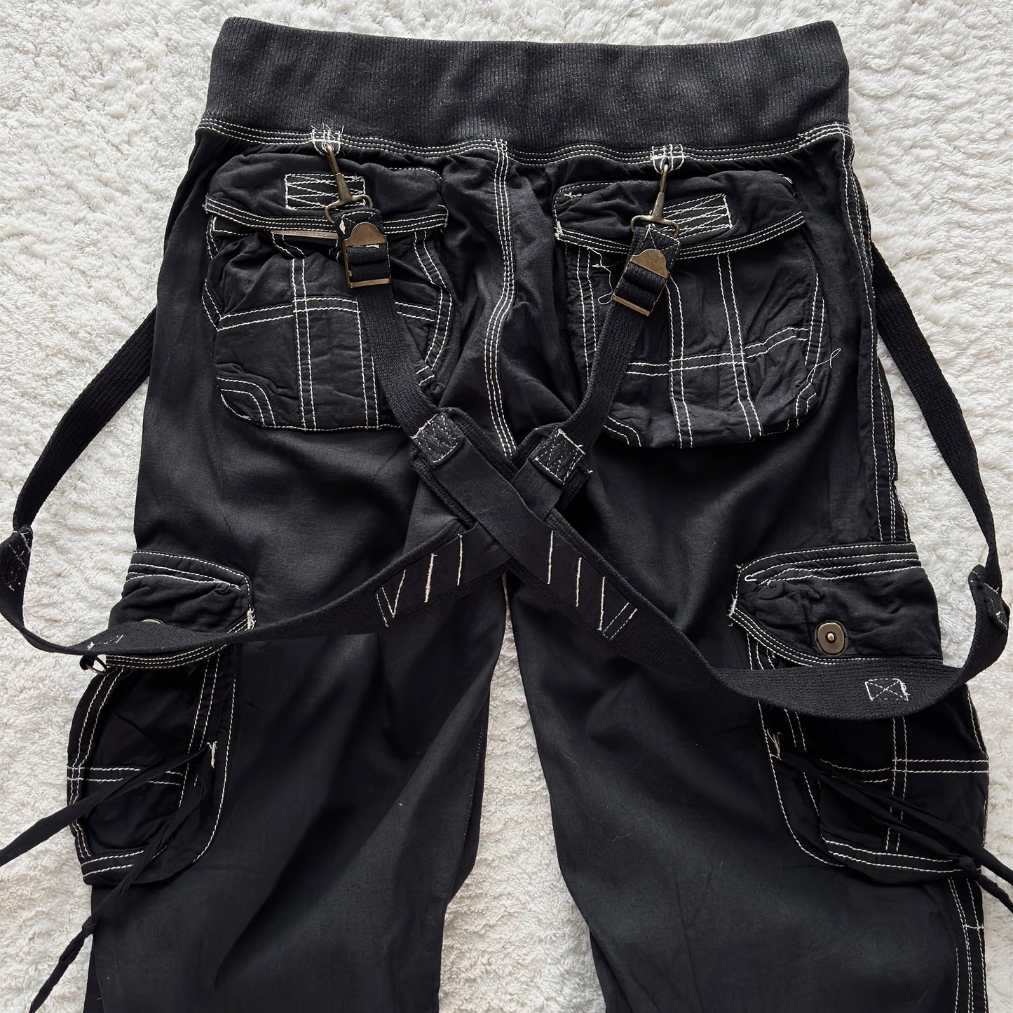 G.O.A Gas Mask Suspender Flared Suspender Cargo Pants