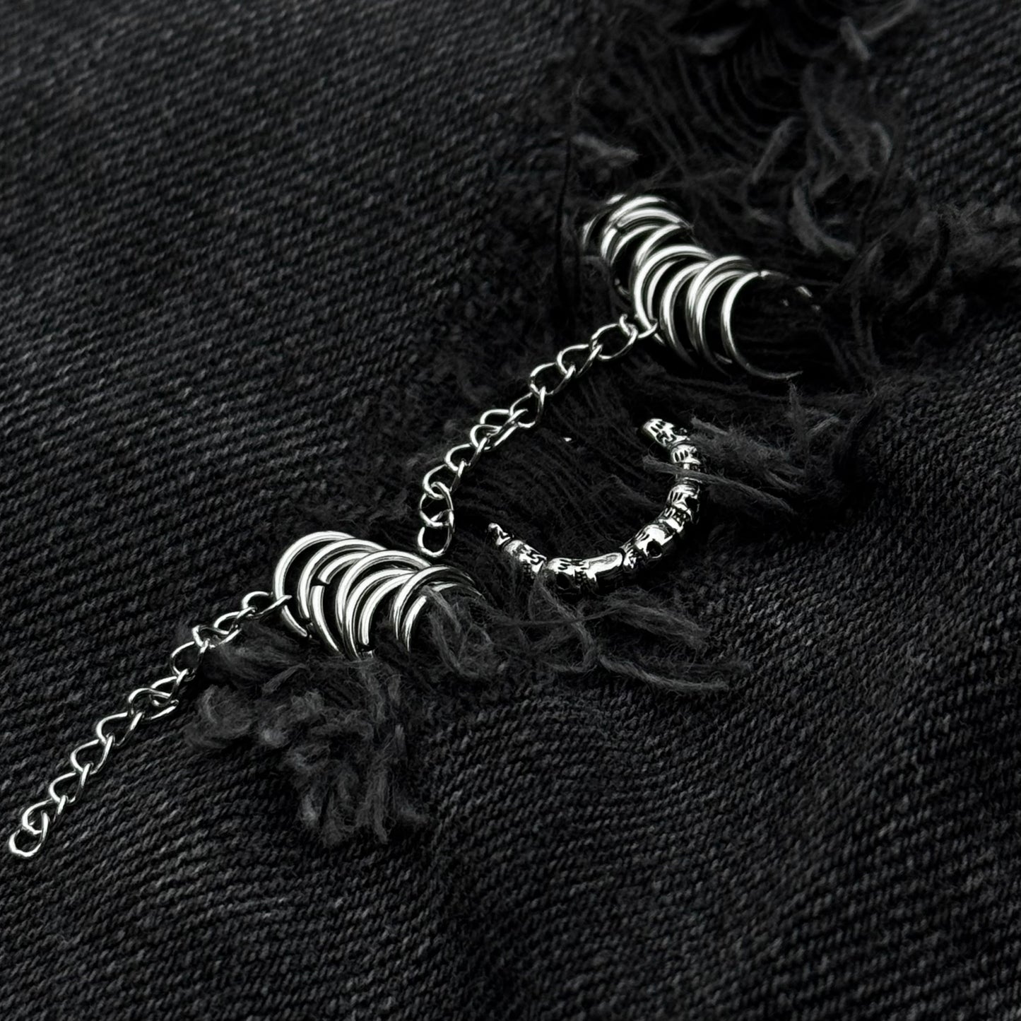 Fuga Pierced & Studded Bootcut Jeans