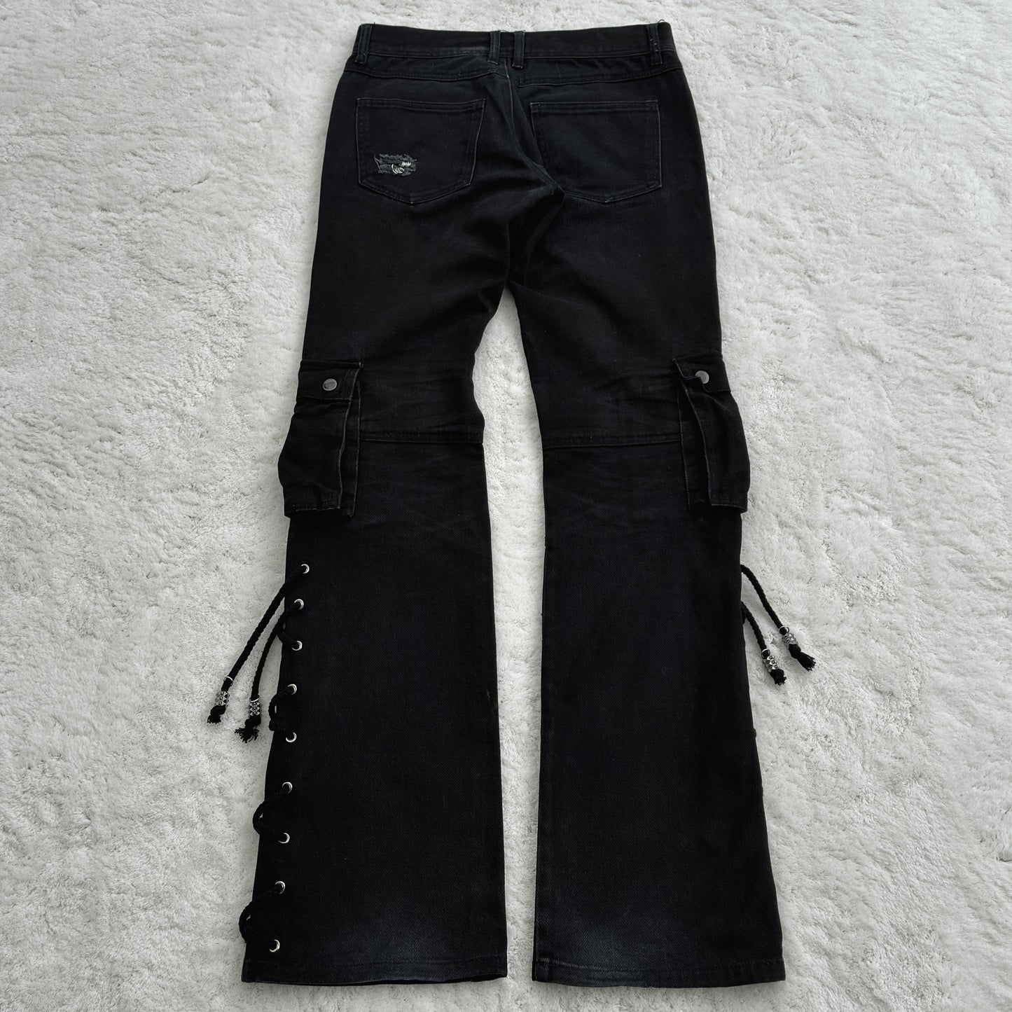 Glad News Pierced Lace-Up Cargo Pants