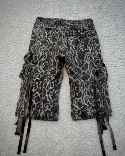 Roen Cheetah Cargo Shorts
