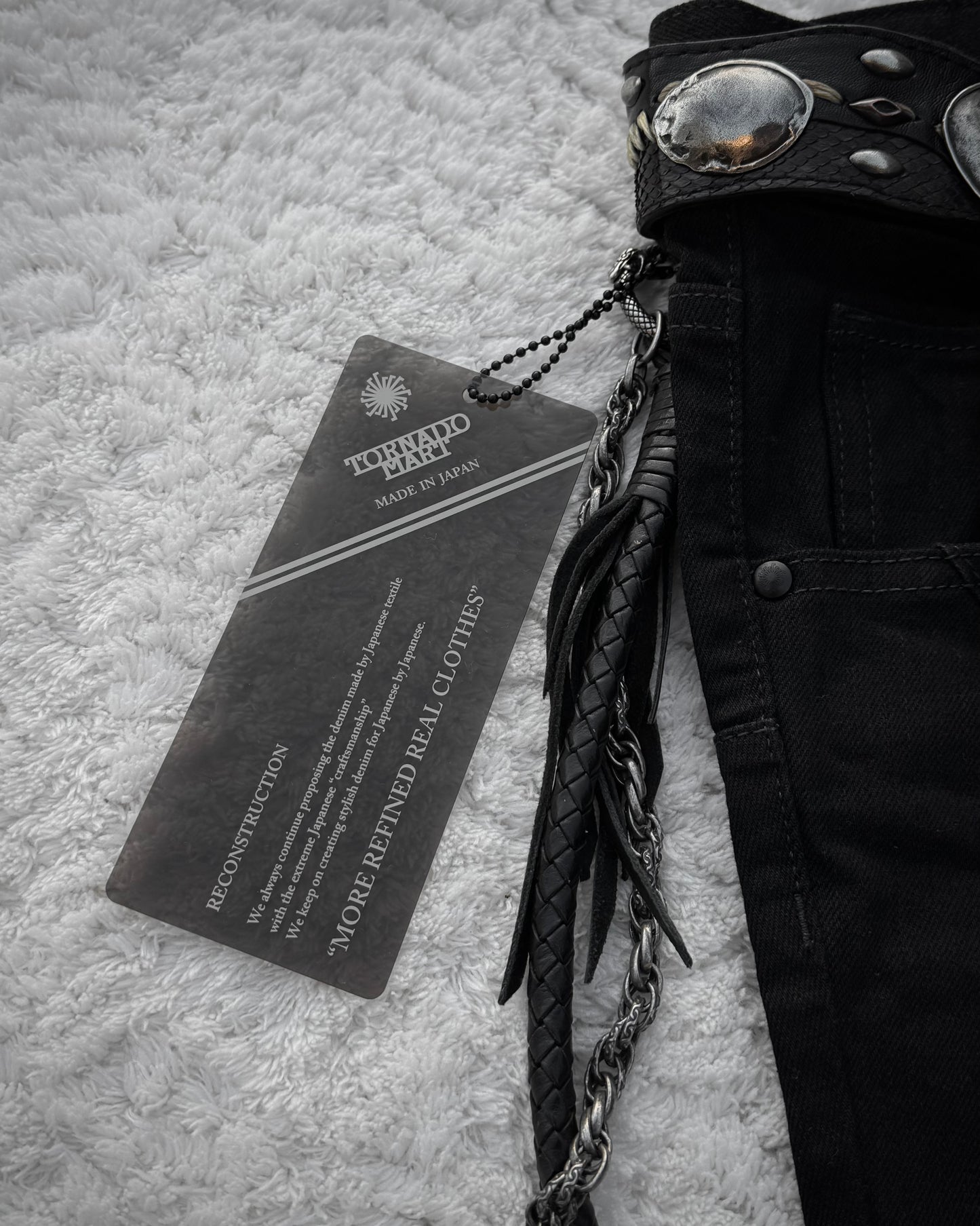 Tornado Mart Patchwork Slim Flared Jeans