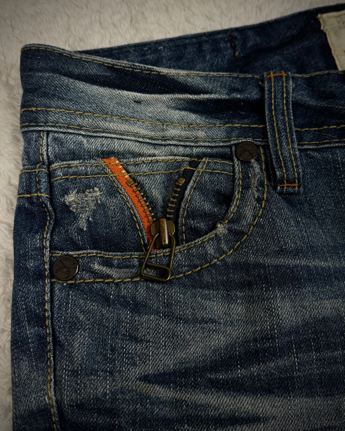 Lolita Vintage Clawmark Washed Flared Jeans