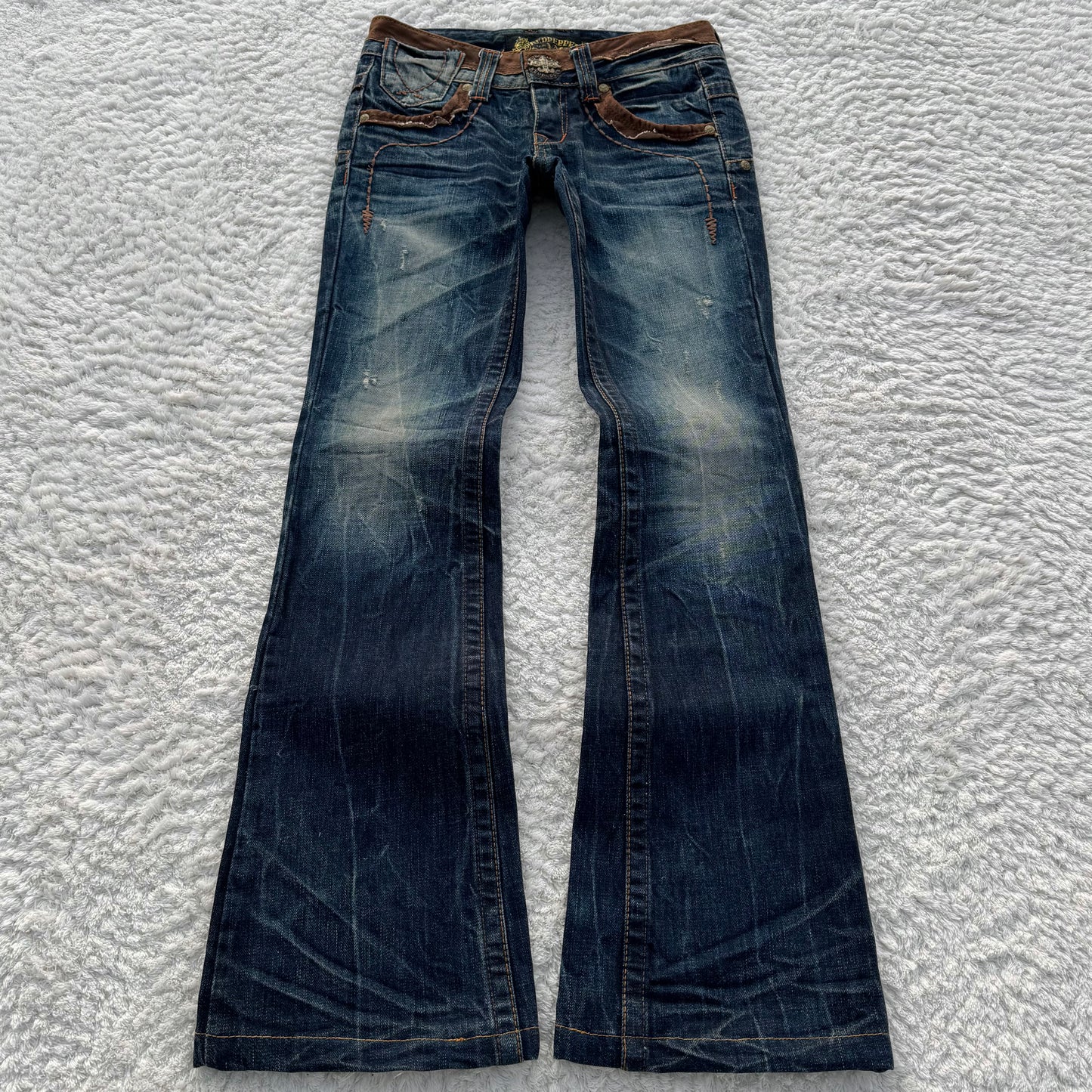 Red Pepper Cheetah Wings Flared Jeans