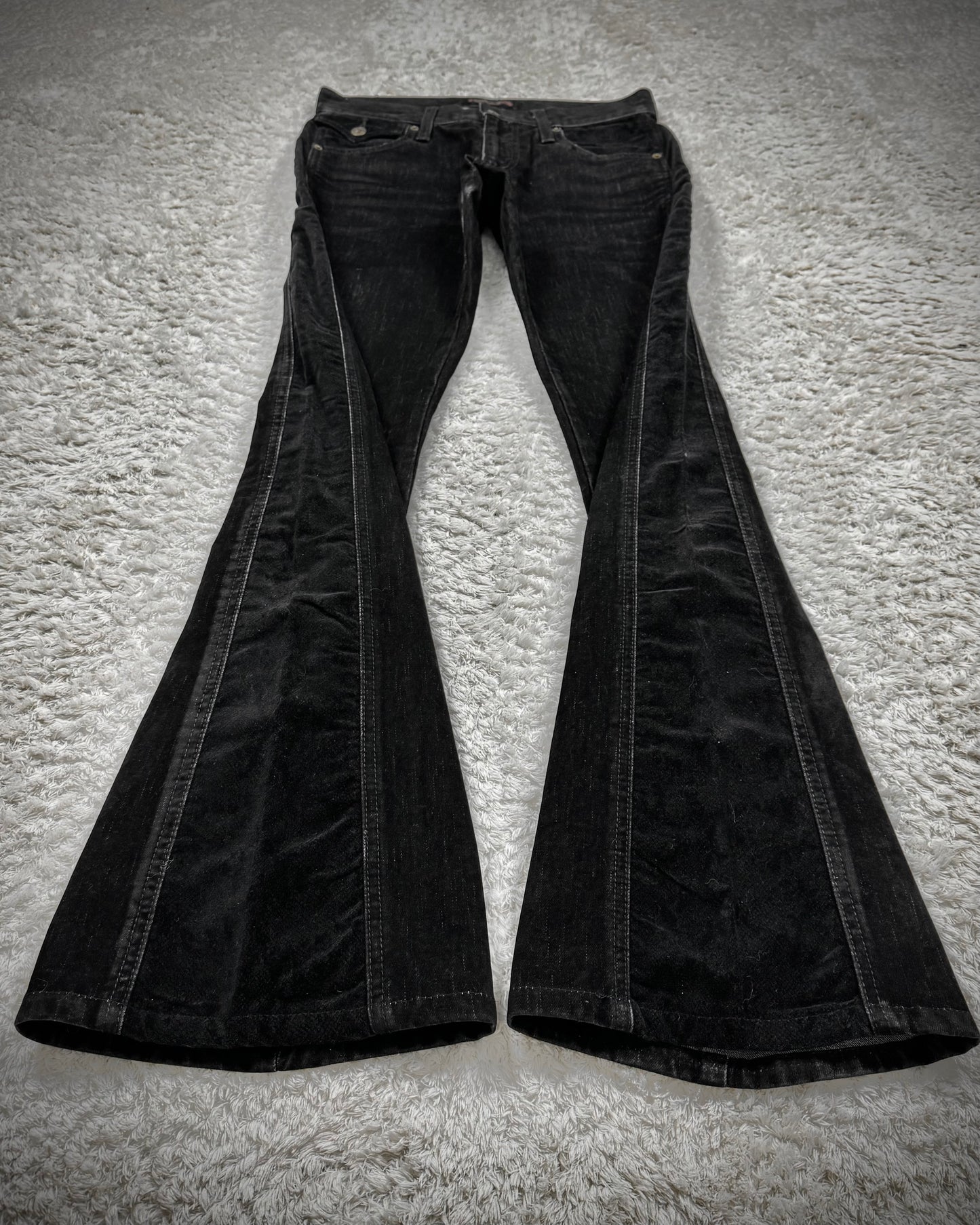 Morgan Homme Python Pattern Flared Pants