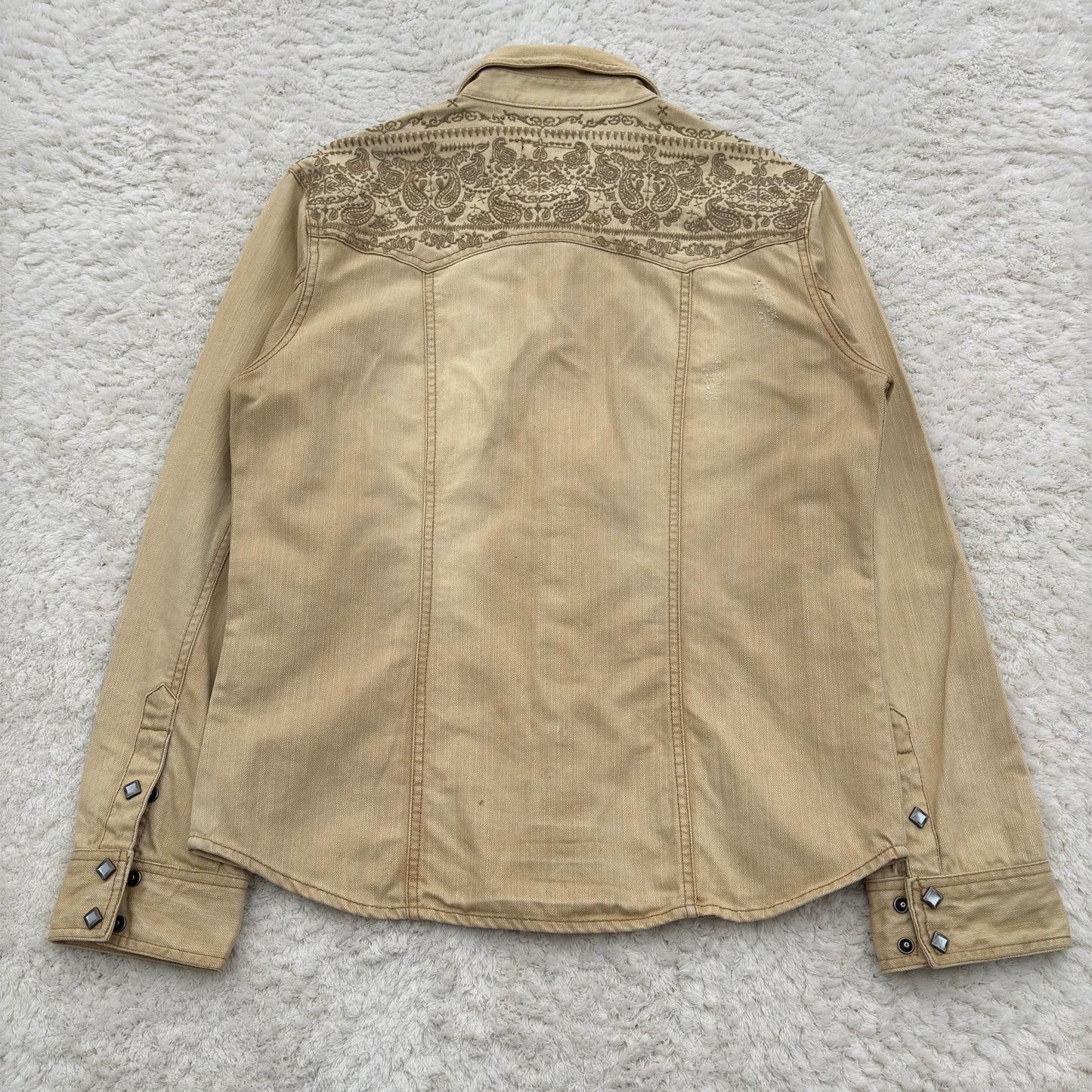 In The Attic Sandy Paisley Button Up Shirt
